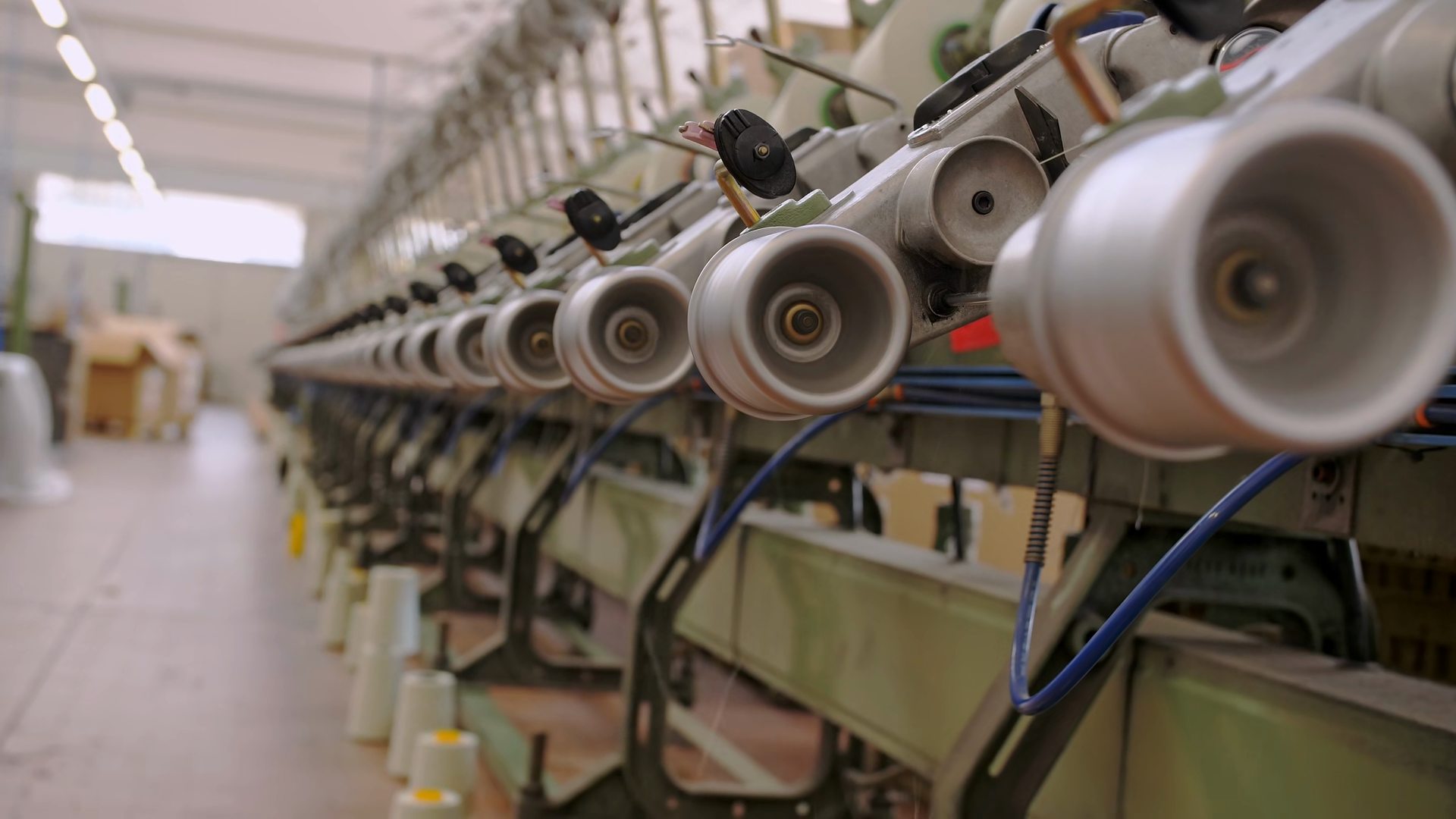Yarn Making Process Involving Automated Stock Footage SBV-353776318 ...