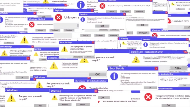 Royalty-Free System Error Templates - Storyblocks