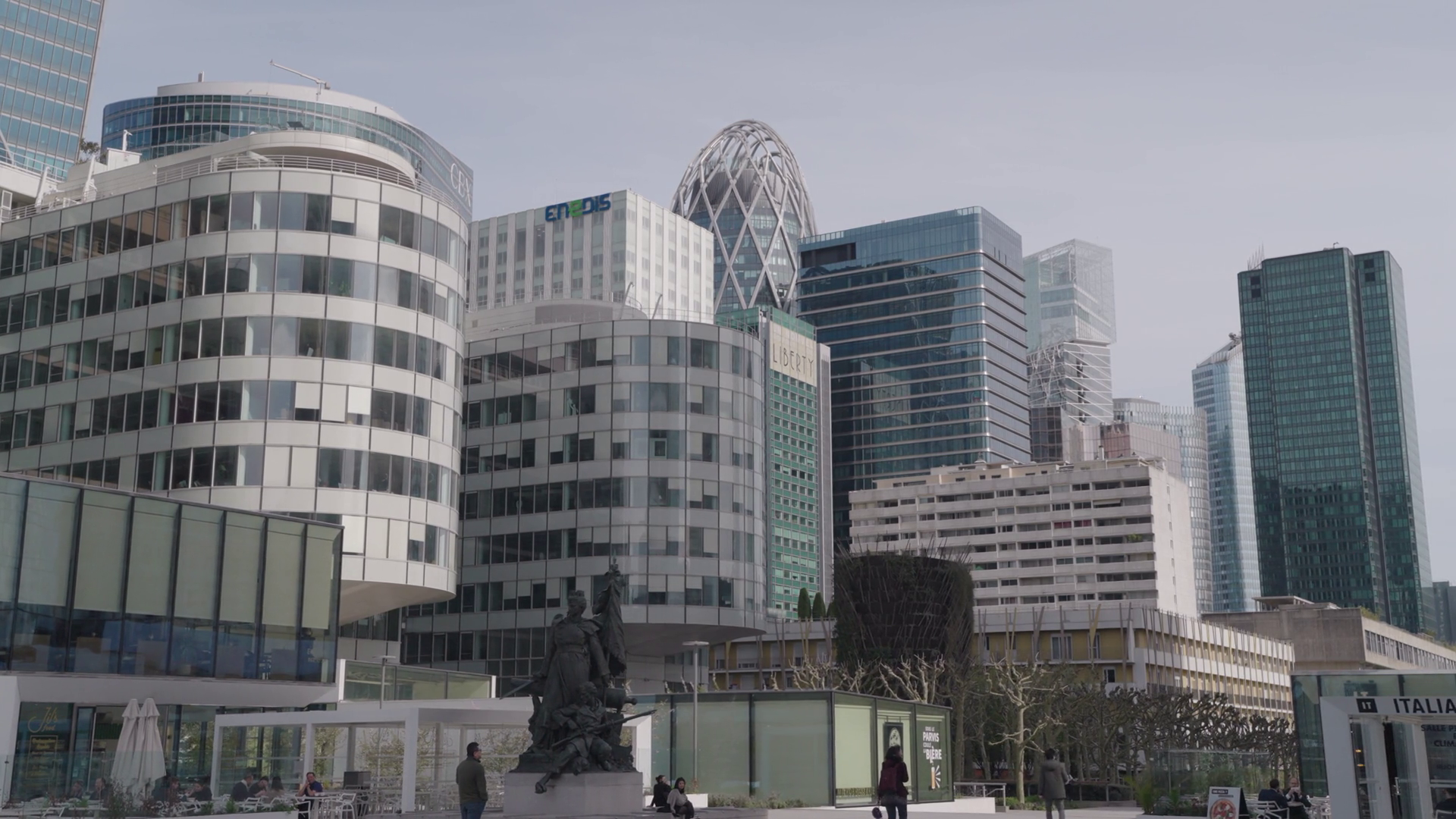 Paris France - Rows Of Modern Buildings In Stock Footage SBV-349049005 ...