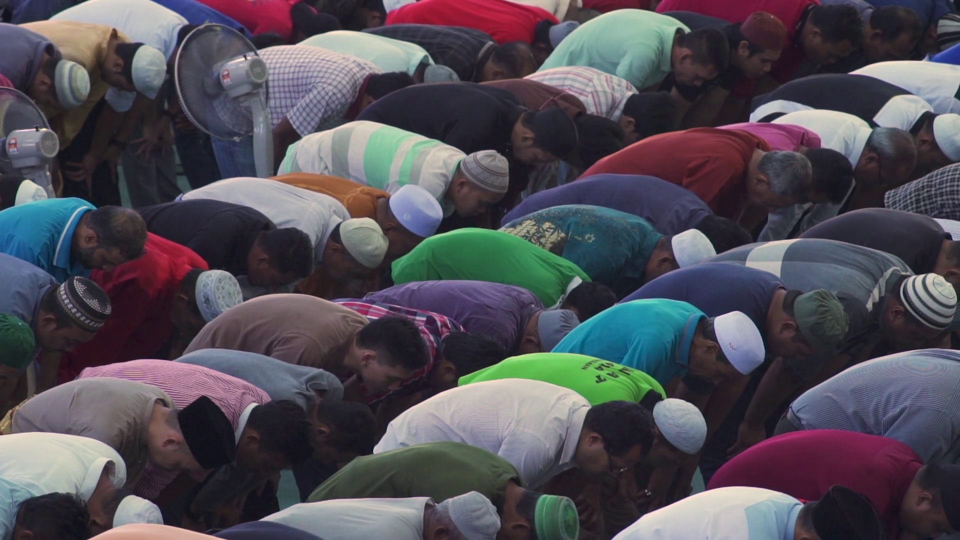 Muslim Muslims People Salah Salat Prayer Stock Footage SBV-338735056 ...