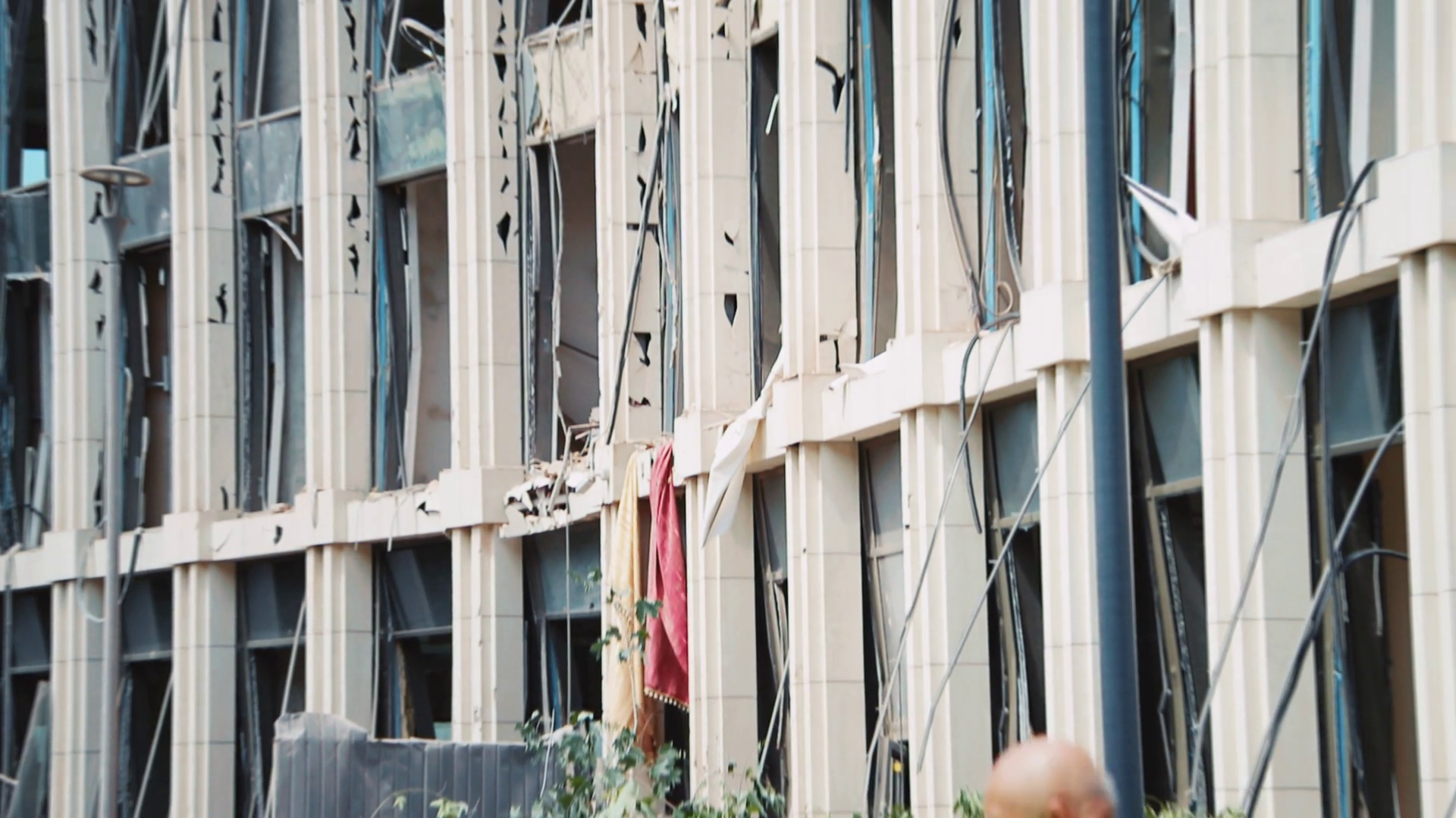 Destroyed Building Bombing Footage Of Burnt Stock Footage SBV-352246950 ...