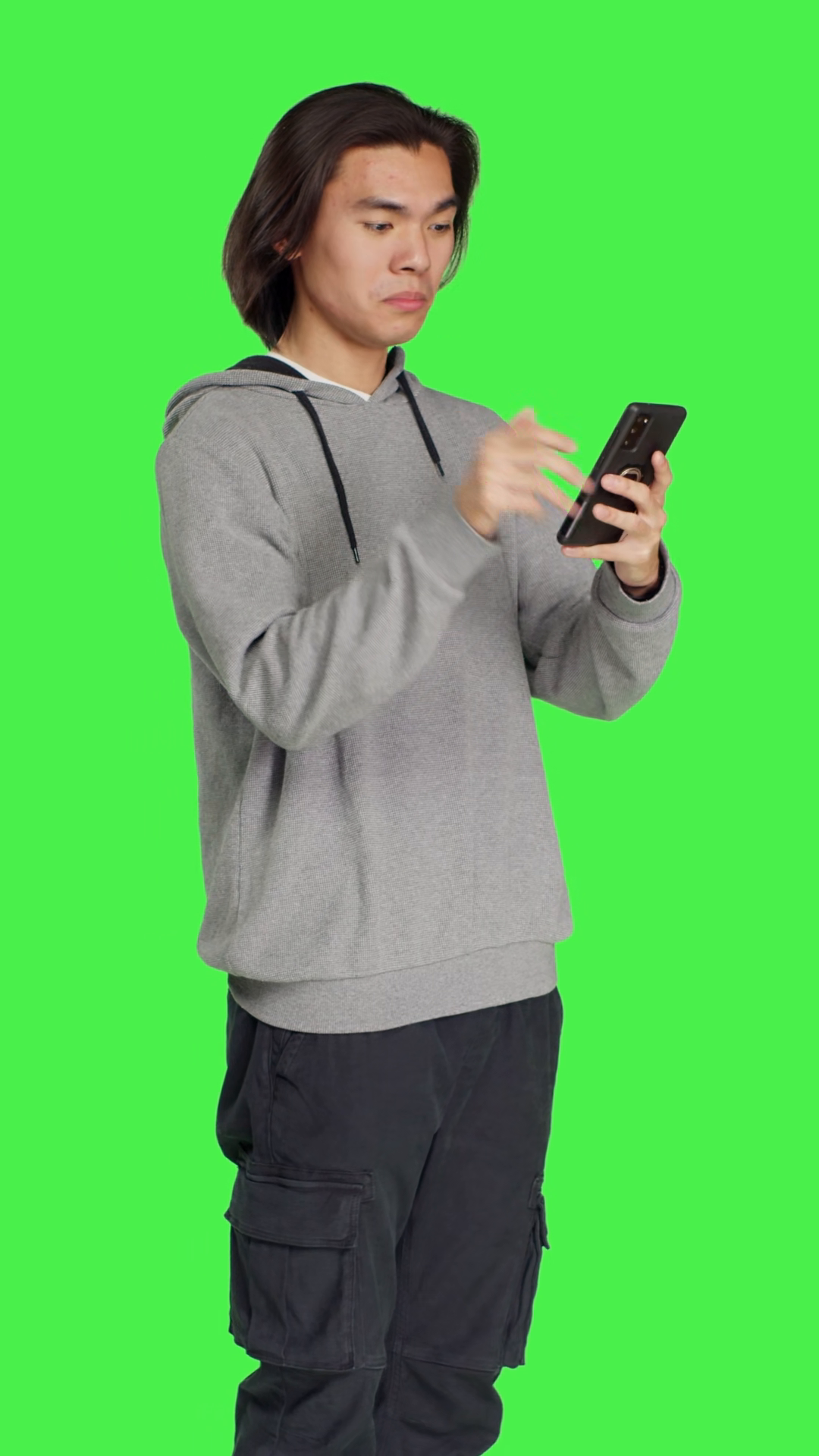 Young Man Answering Call Texting In Studio Stock Footage SBV-353636686 ...