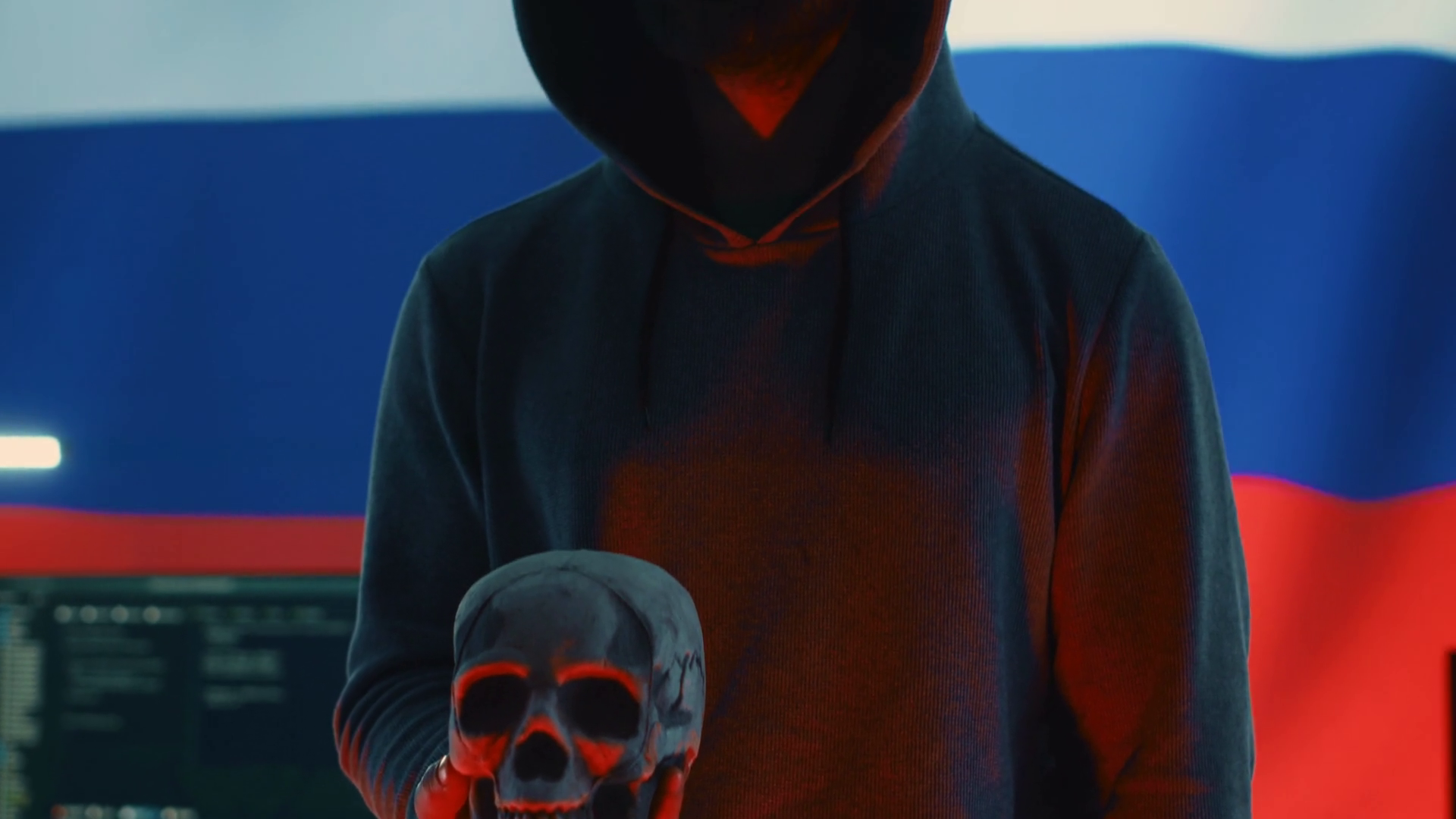 A Maniacal Russian Hacker Creating Cyber Stock Footage SBV-349091368 ...