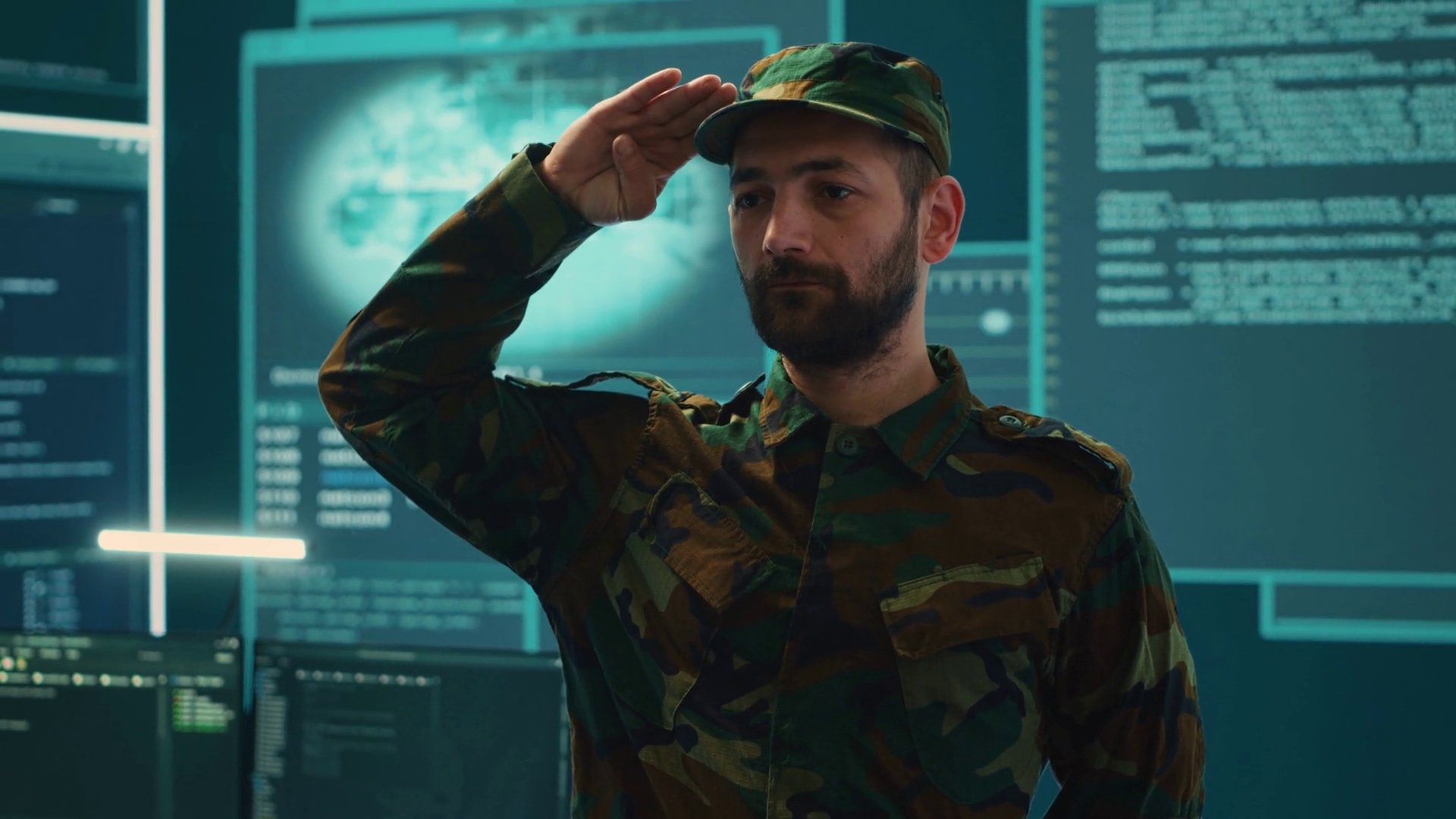 Military Hackers In Secret Service Cyber Stock Footage SBV-349088592 ...