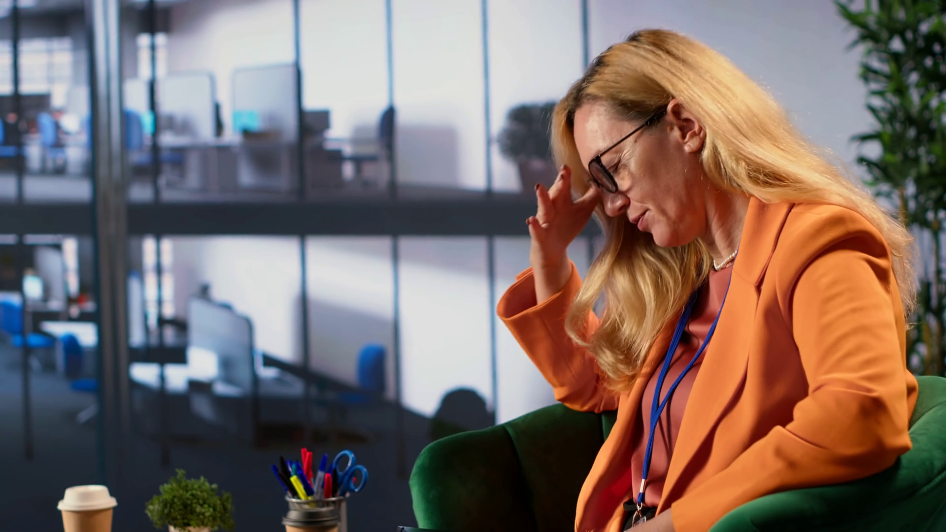 Woman Ceo Feeling Disappointed With Business Stock Footage SBV ...