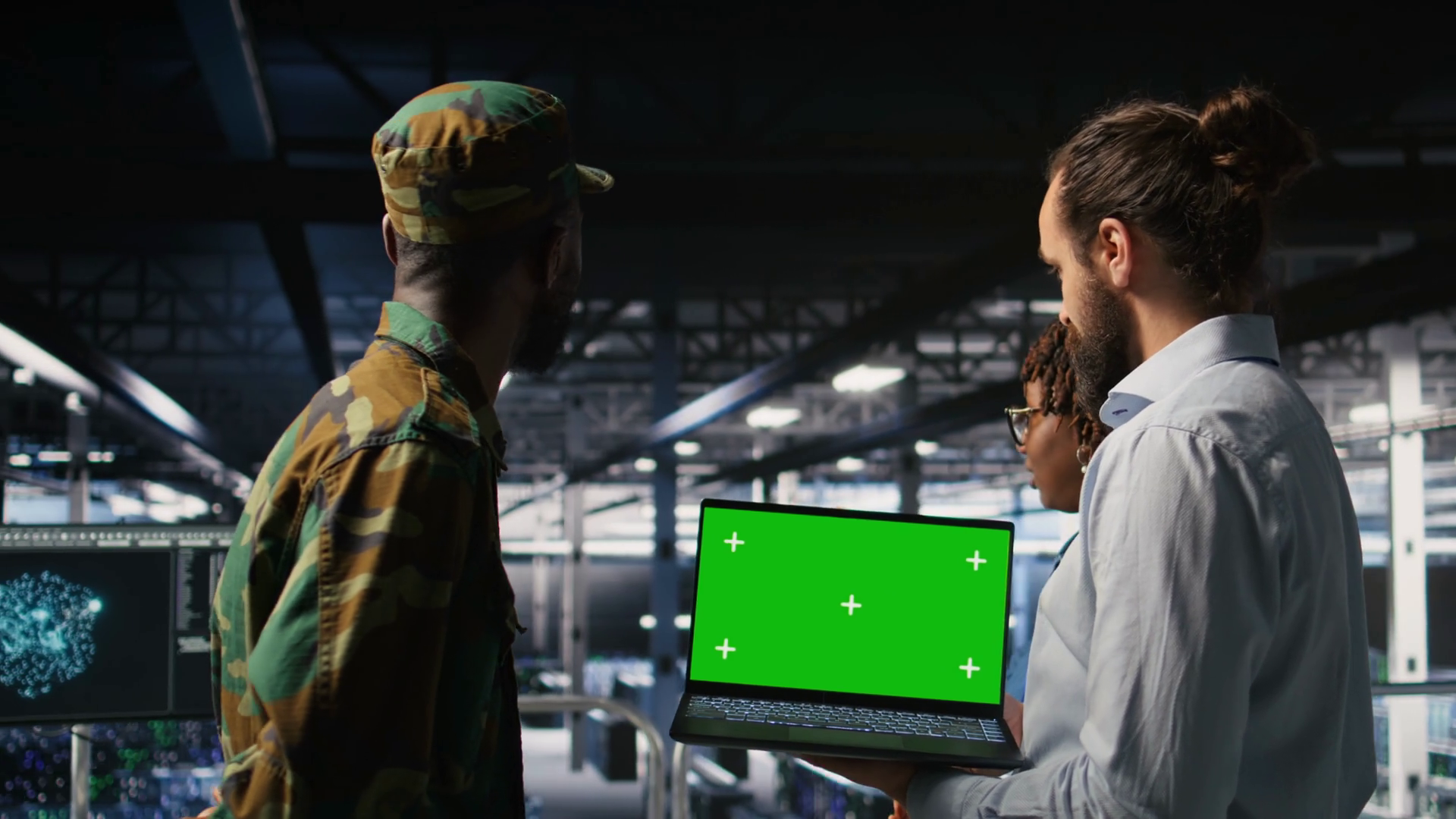 Army Engineering Team In Command Center Stock Footage SBV-352234454 ...