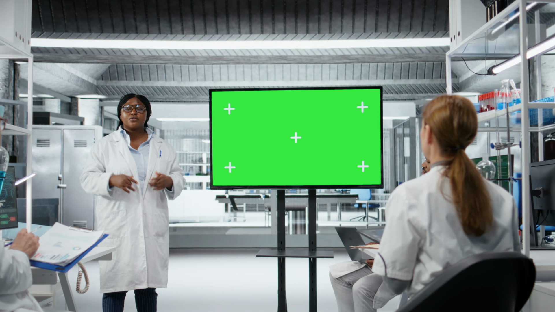 Green Screen Display Used Biotechnology Stock Footage SBV-353777764 ...