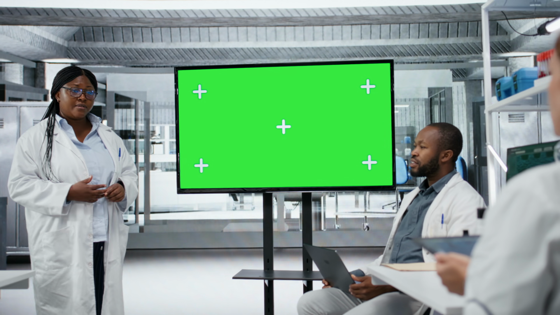 Green Screen Display Used Biotechnology Stock Footage SBV-353793429 ...