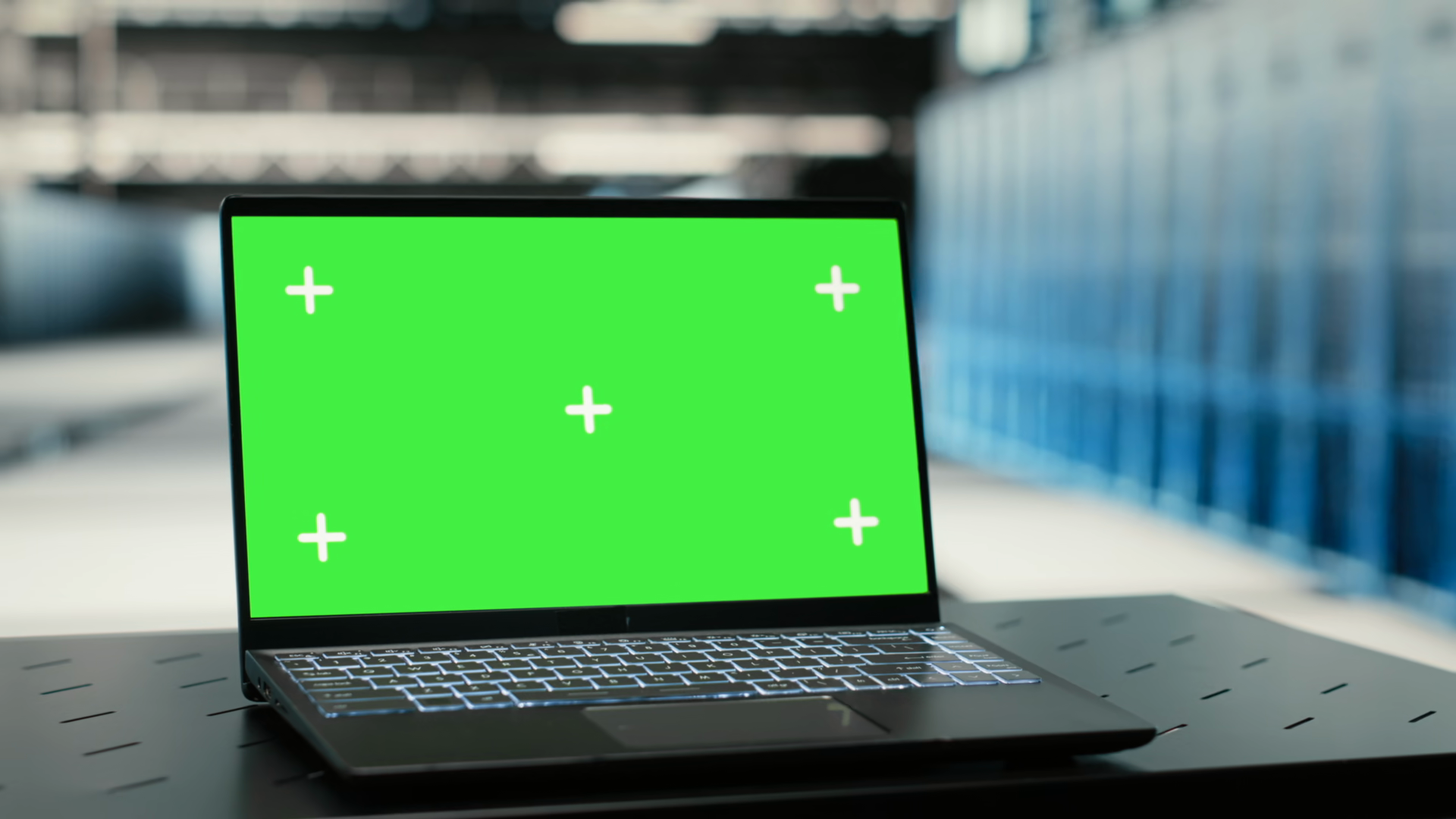 Isolated Screen Laptop In Data Center Used Stock Footage SBV-353920469 ...