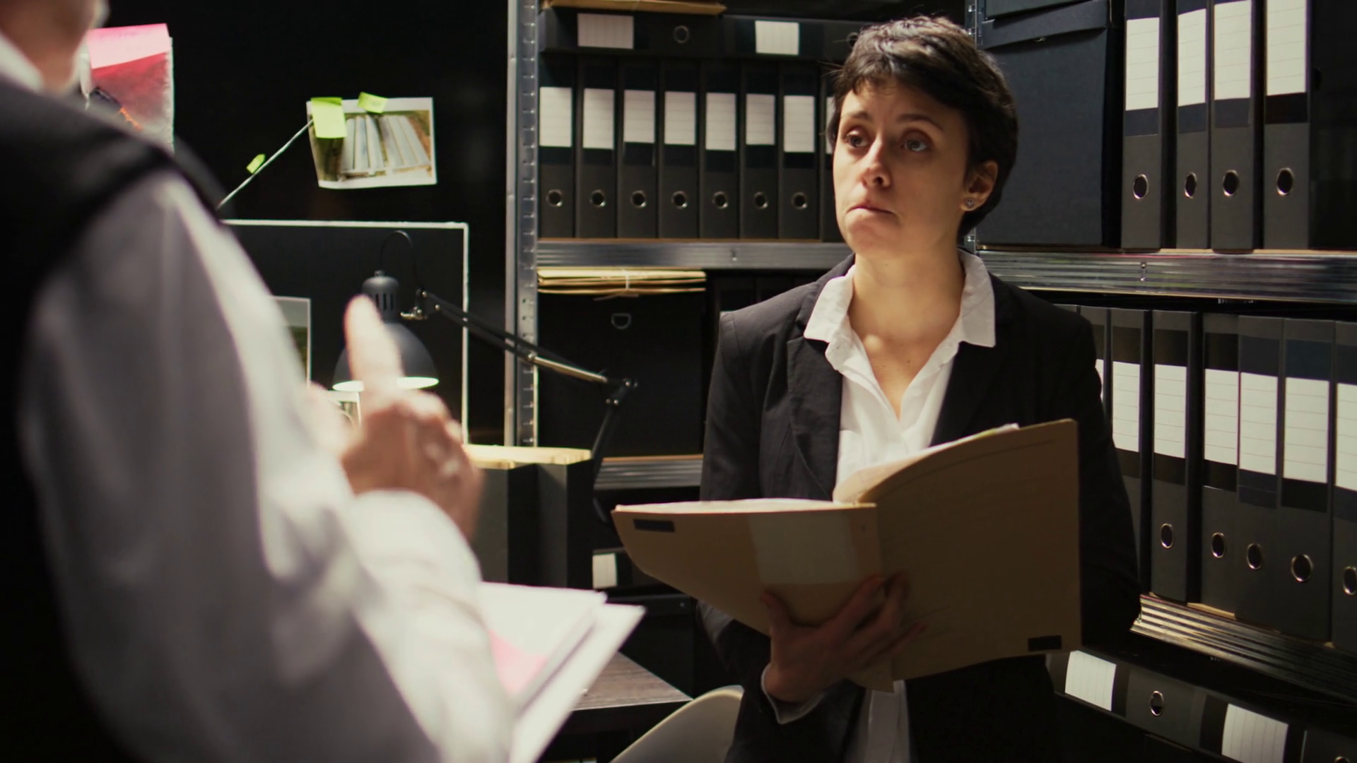 Detectives Discussing About Crime Case In Stock Footage SBV-347715198 ...