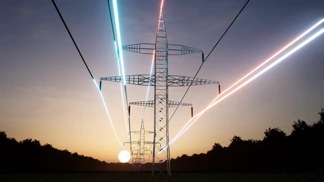 Power Lines Stock Footage: Royalty-Free Video Clips - Storyblocks
