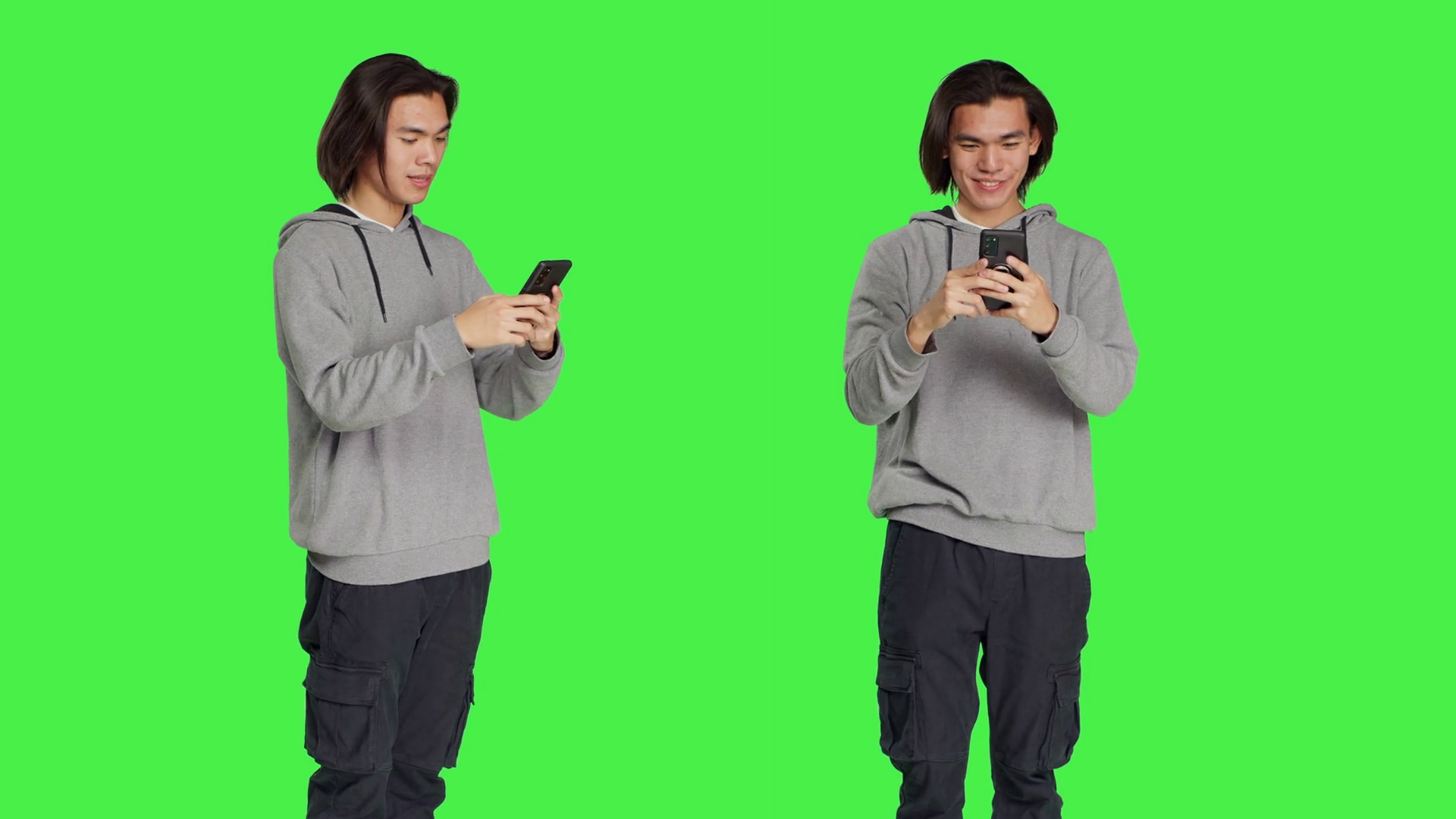 Guy Texting Messages On Mobile Phone Stock Footage SBV-348691416 ...