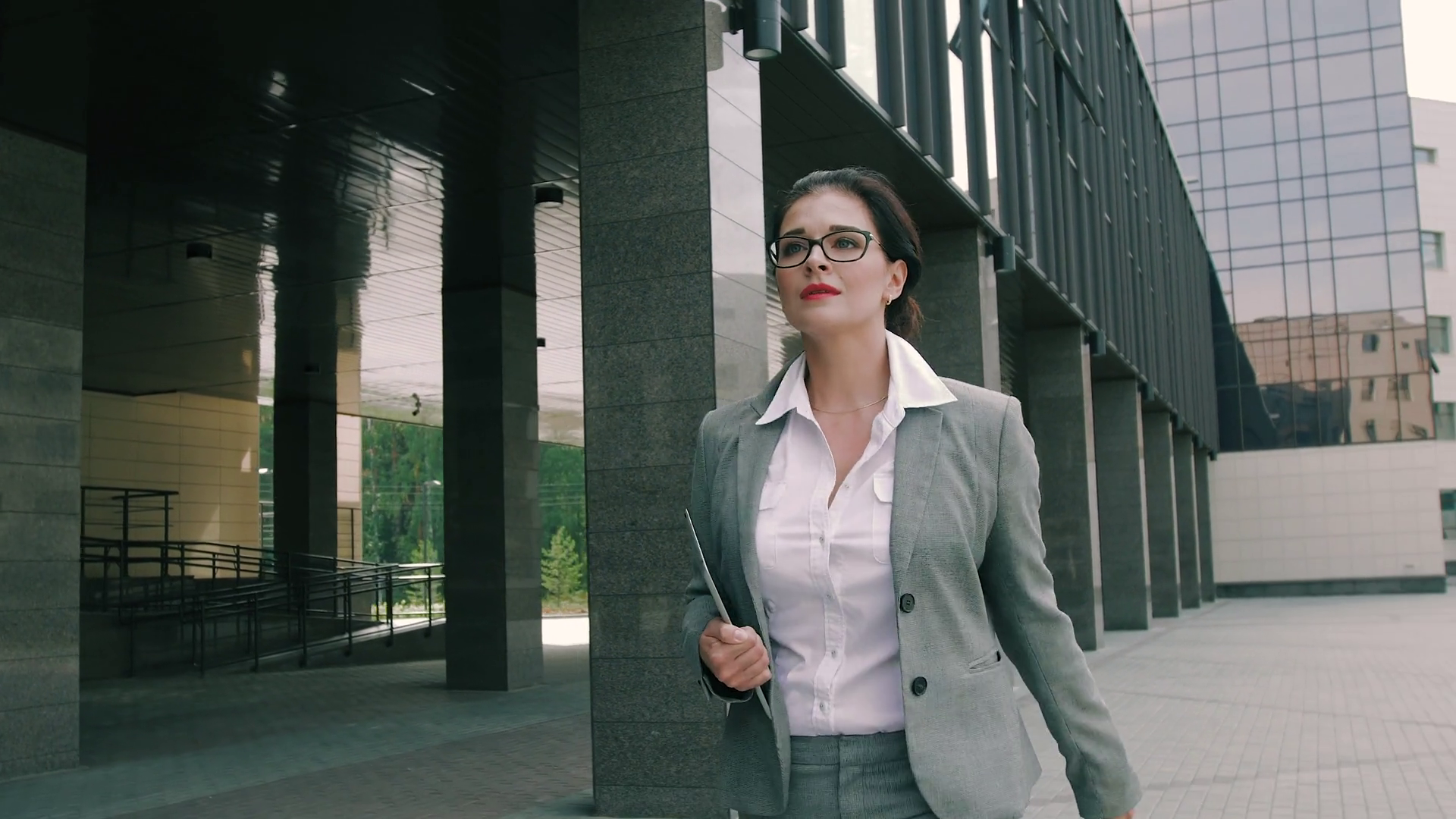 Business Woman Running Late Work Looking At Stock Footage SBV-309430599 ...