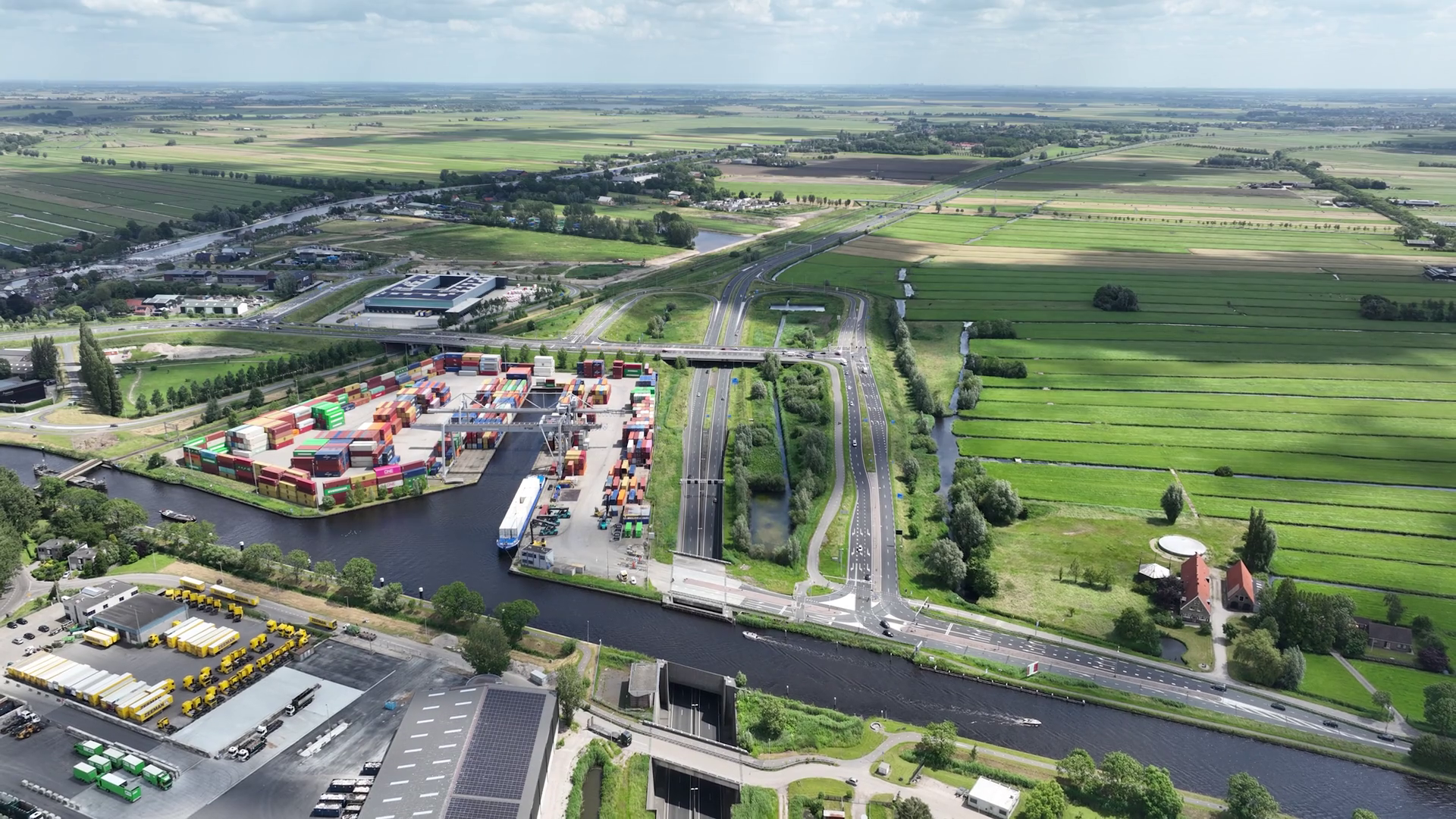 Industrial Business Park At Alphen Aan Den Stock Footage SBV-349091138 ...