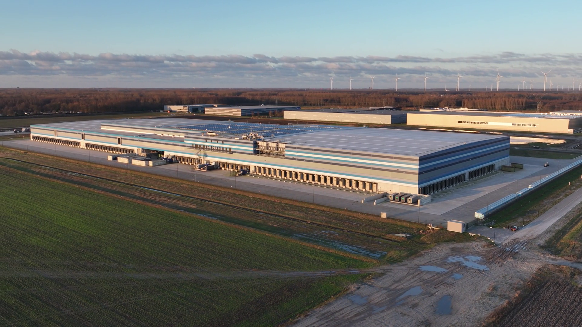 Modern Sustainable Distribution Center Used Stock Footage SBV-348902485 ...