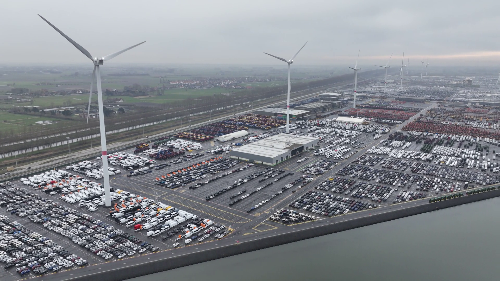 The Largest Roro Terminal Transportation Of Stock Footage SBV-348987264 ...