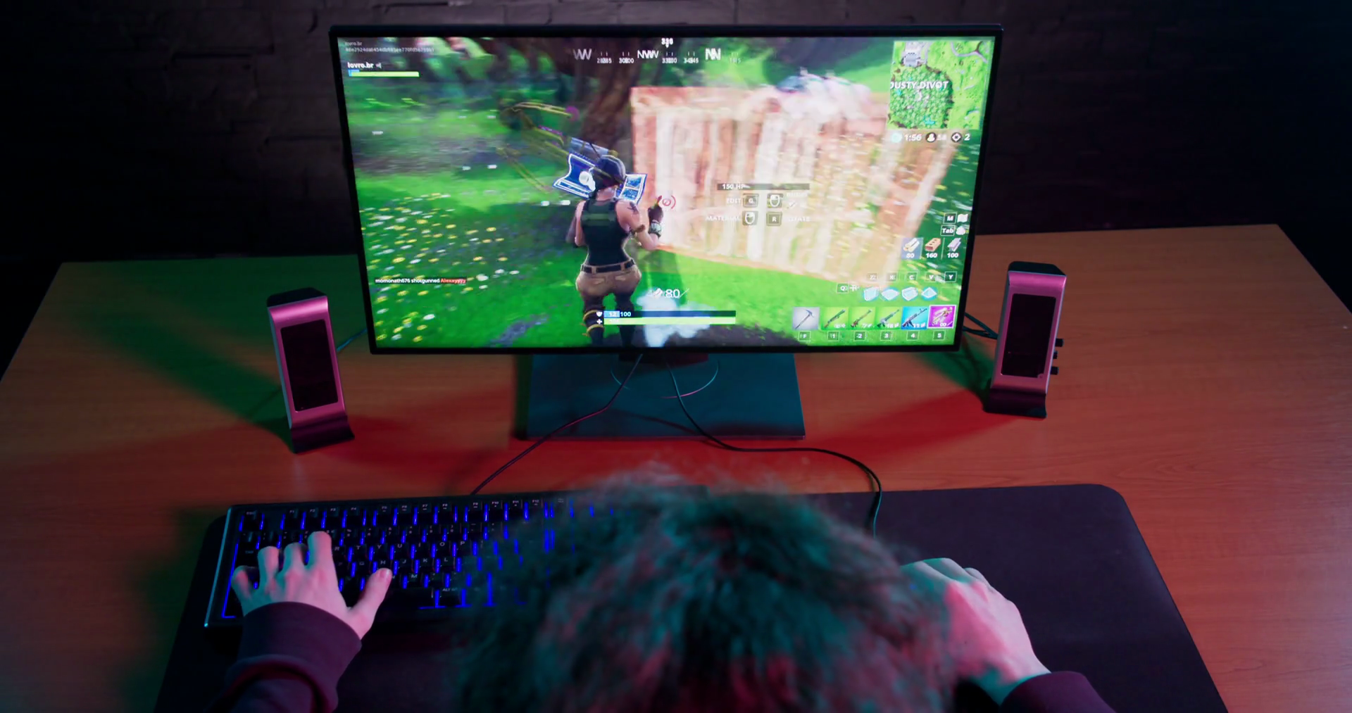 Top View Of Gamer Playing Video Game Stock Footage SBV-332651163 ...