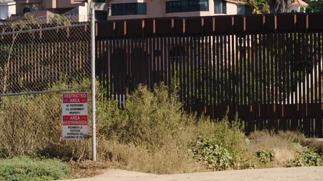 Restricted Area Sign Border Stock Footage: Royalty-Free Video Clips ...