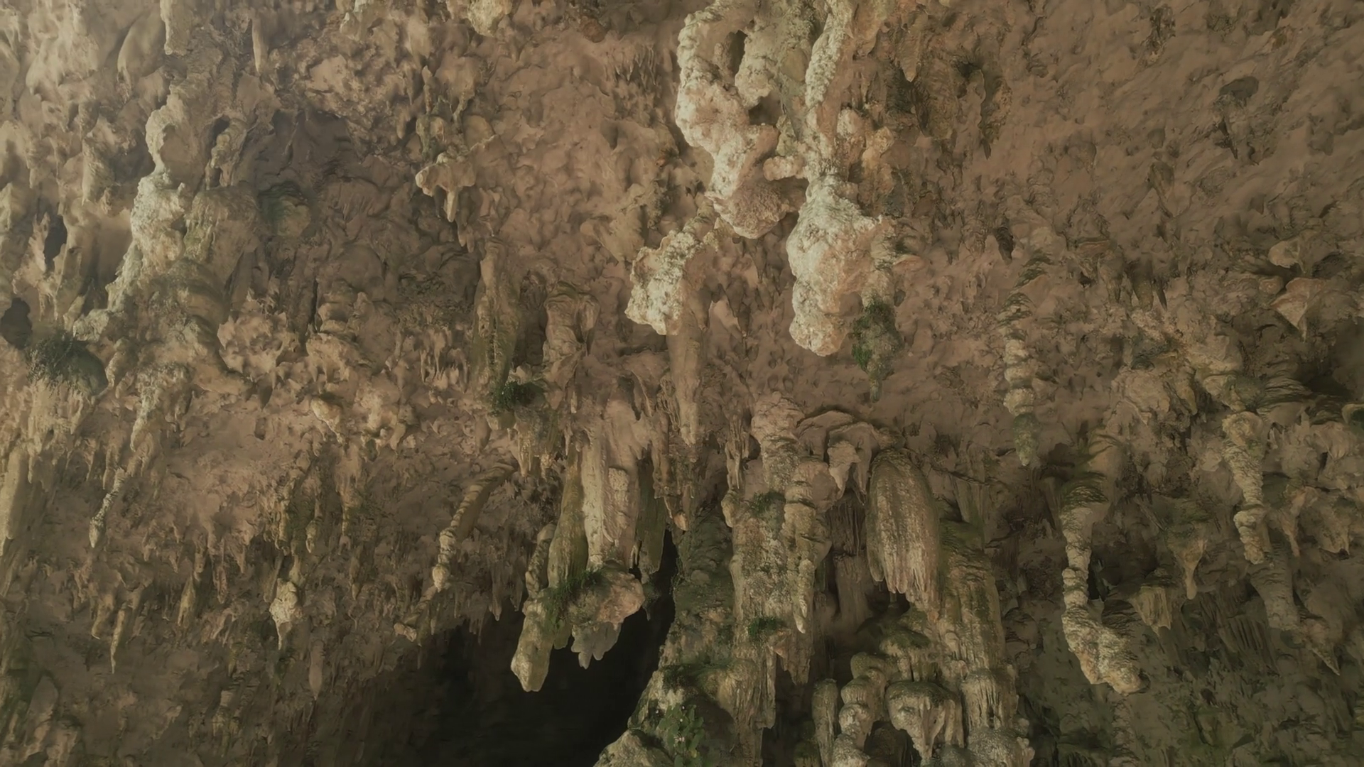 Stone Cave With Stalagmites On Background Stock Footage SBV-351643899 ...