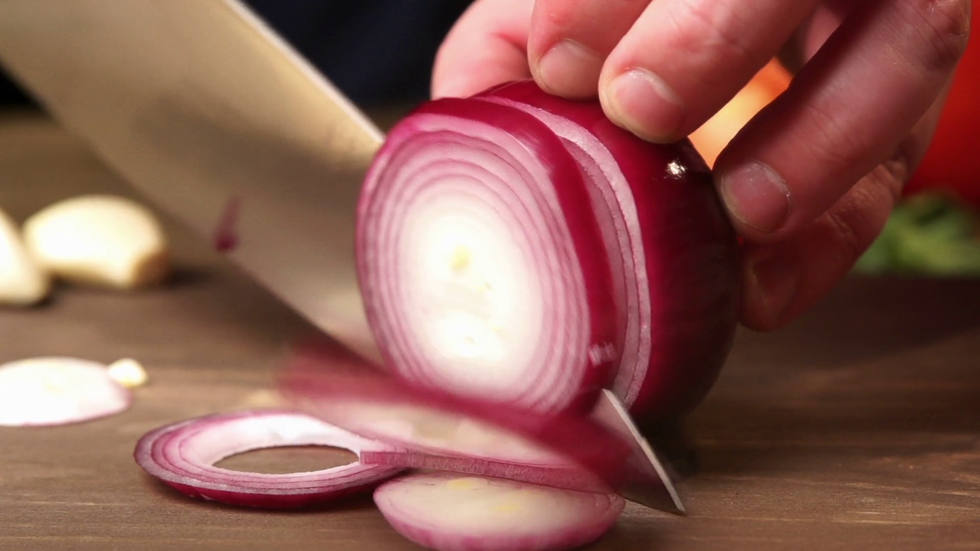 Professional Chef-cooker Chopping Veggies Stock Footage SBV-348431375 ...