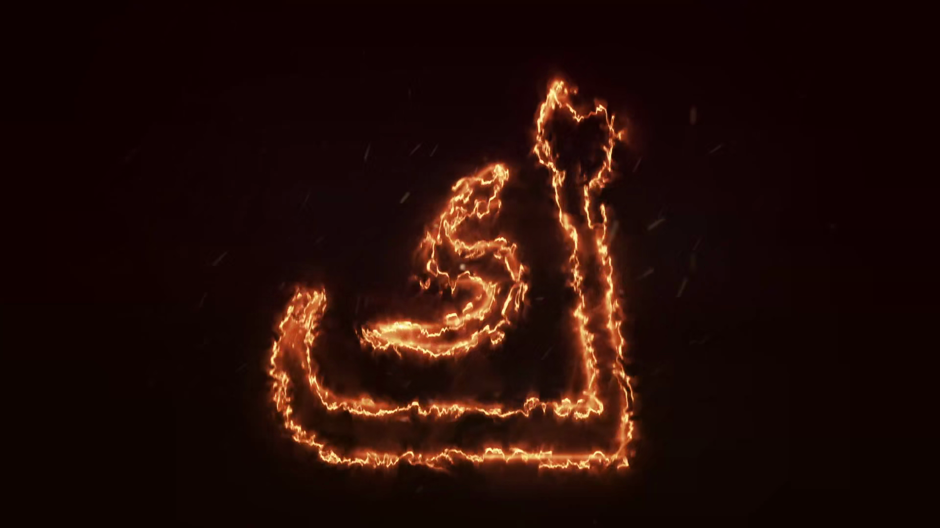 Animated Arabic Alphabet Fire Arabic Letter Stock Footage SBV-354223400 ...