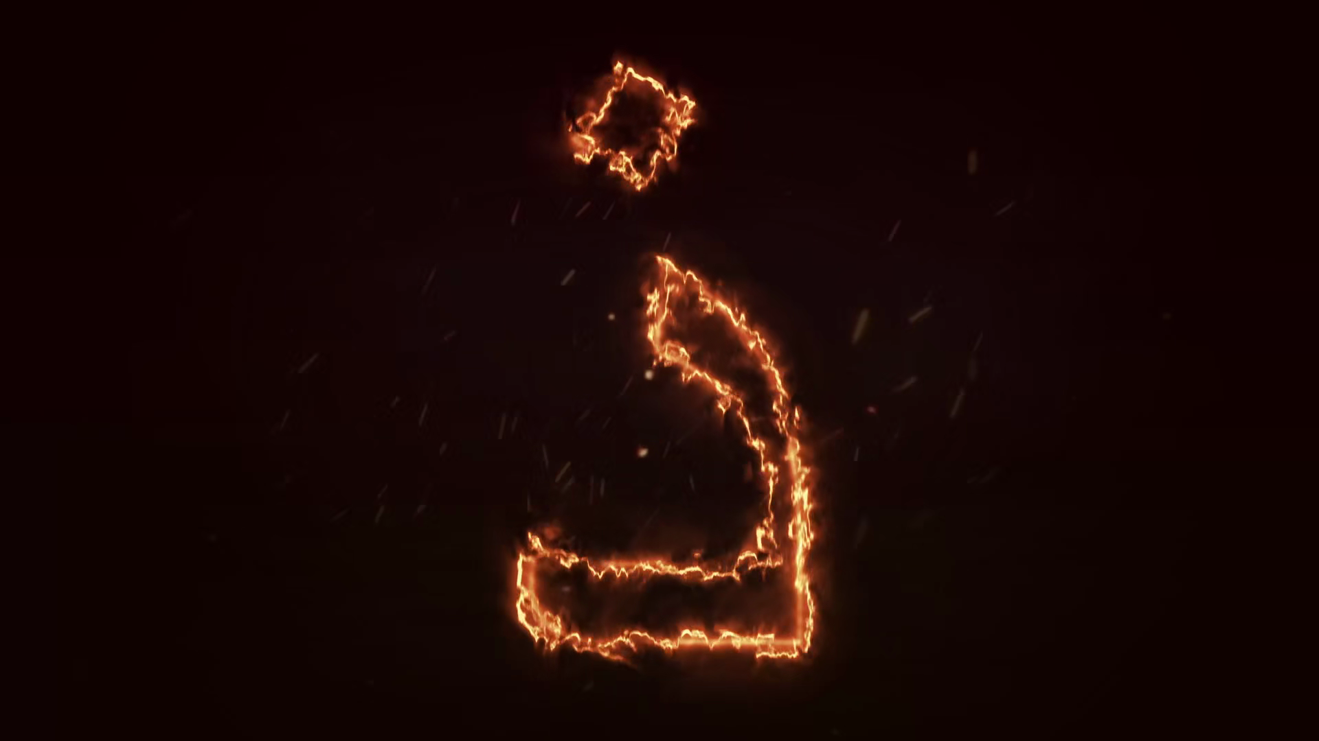 Animated Arabic Alphabet Fire Arabic Letter Stock Footage SBV-354223375 ...