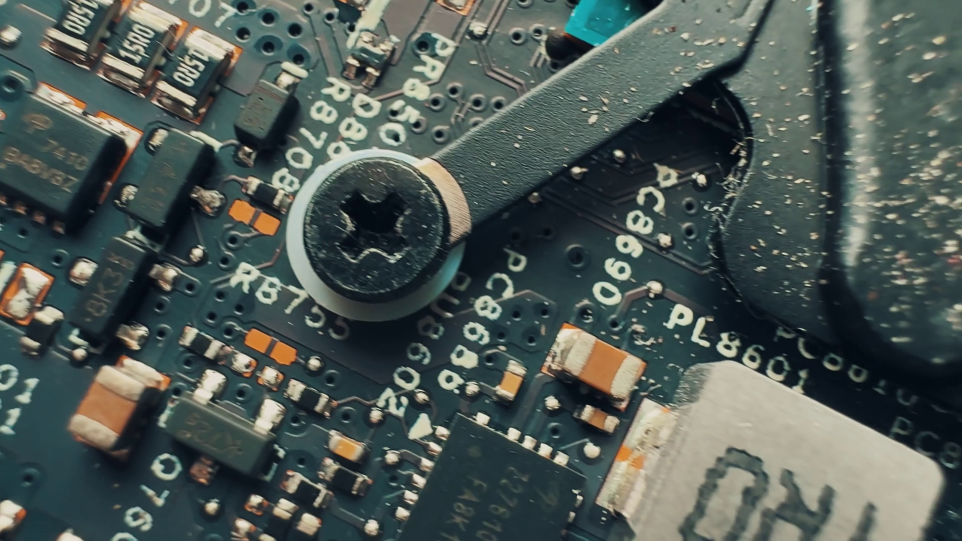 A Close-up Shot Of Components Connections On Stock Footage SBV ...