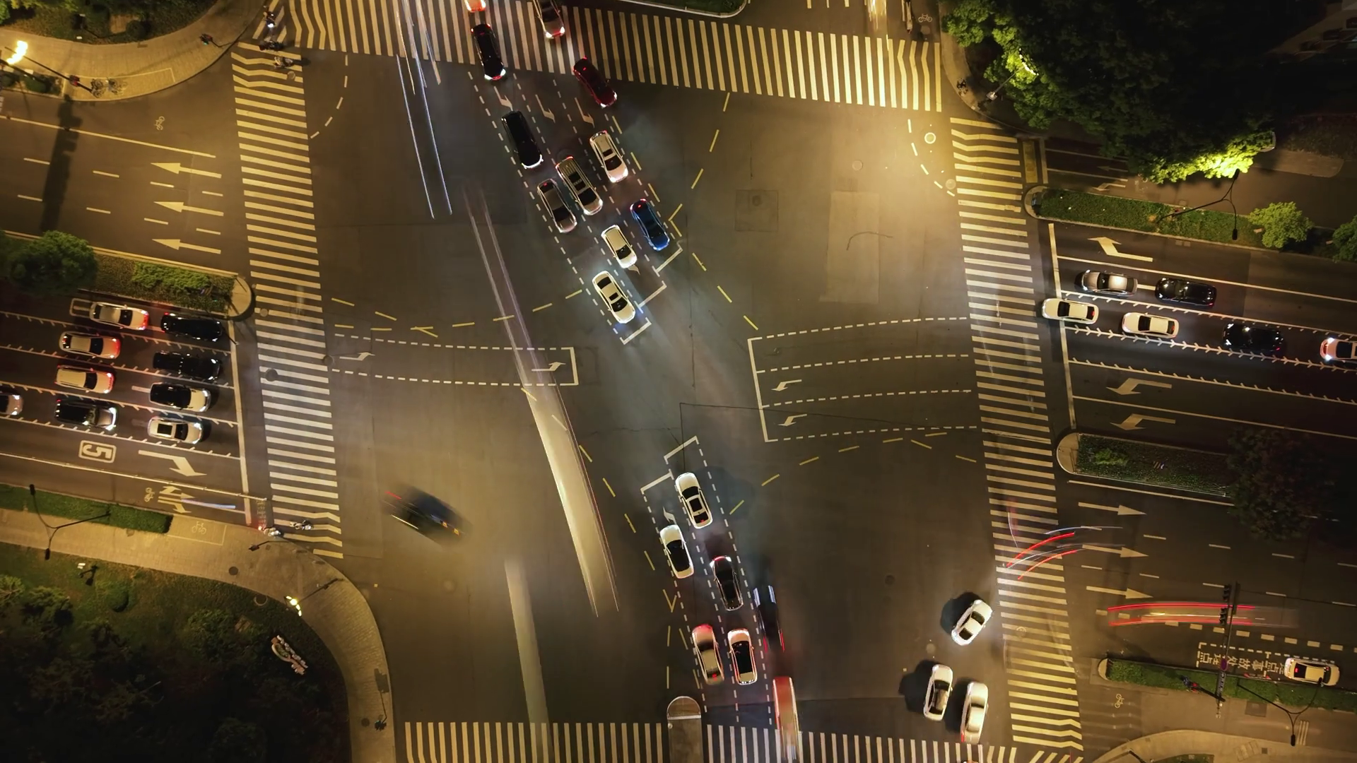 Hyperlapse Of Busy Intersection In China At Stock Footage SBV-352835446 ...