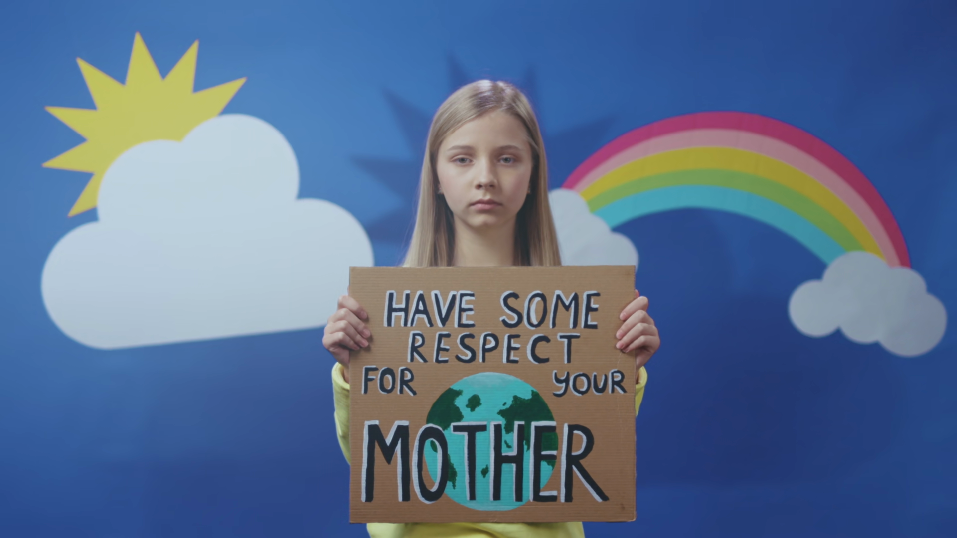 Young Woman Encourages Ecological Respect Stock Footage SBV-354119492 ...