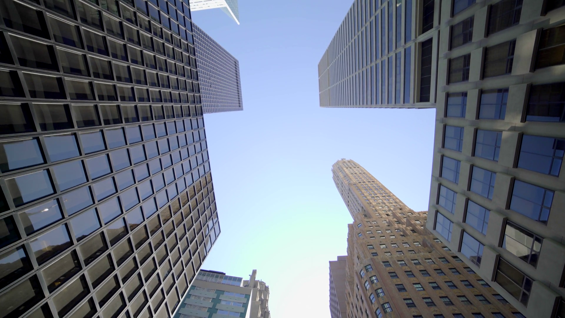 Cityscape Skyline View Of High Rise Stock Footage SBV-349081361 ...
