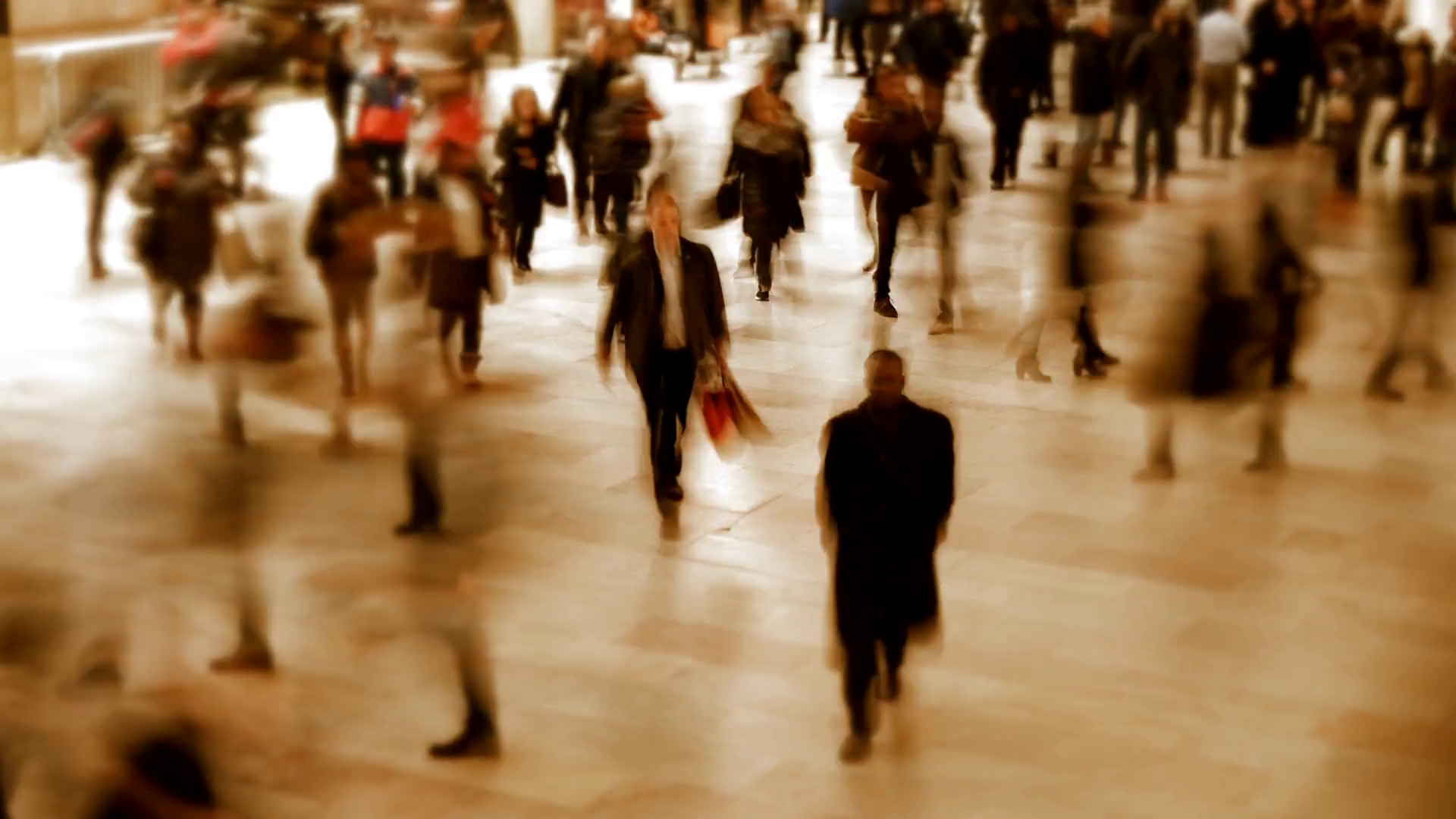 Blurred Figures In Fast Motion Show Stock Footage SBV-349175822 ...