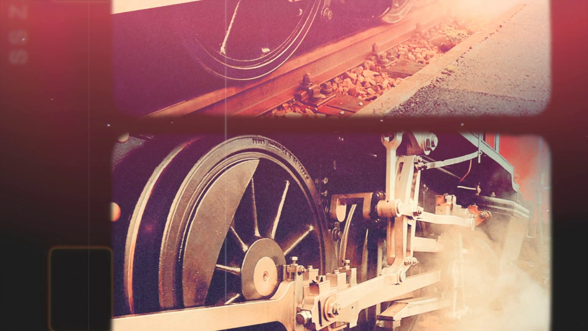 A Vintage Train Wheel In Motion Creating Stock Footage SBV-349372265 ...