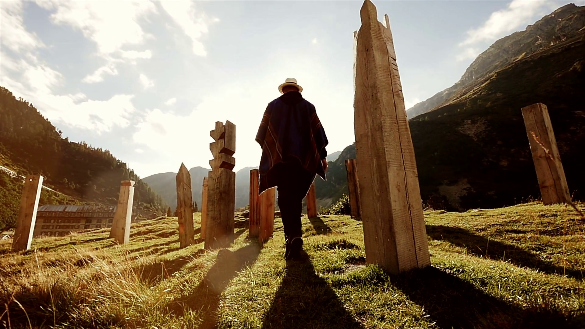 Walking Into Sun: Serene Nature Scenery Stock Footage SBV-307923498 ...