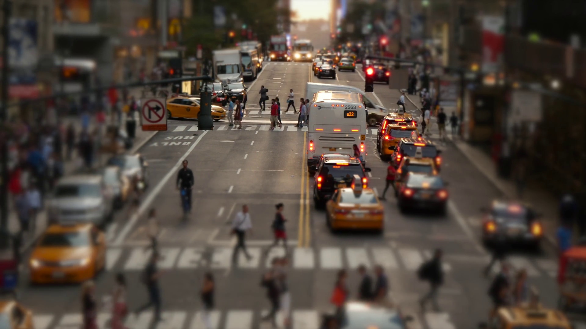 New York City Street Scene Of People Walking Stock Footage SBV ...