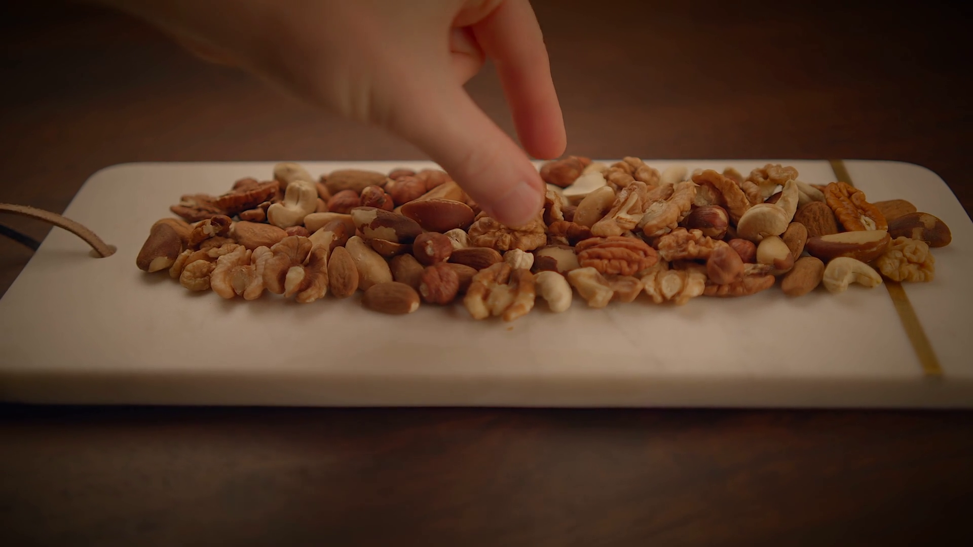 Close Up View Of Person Snacking On Fresh Stock Footage SBV-348827398 ...