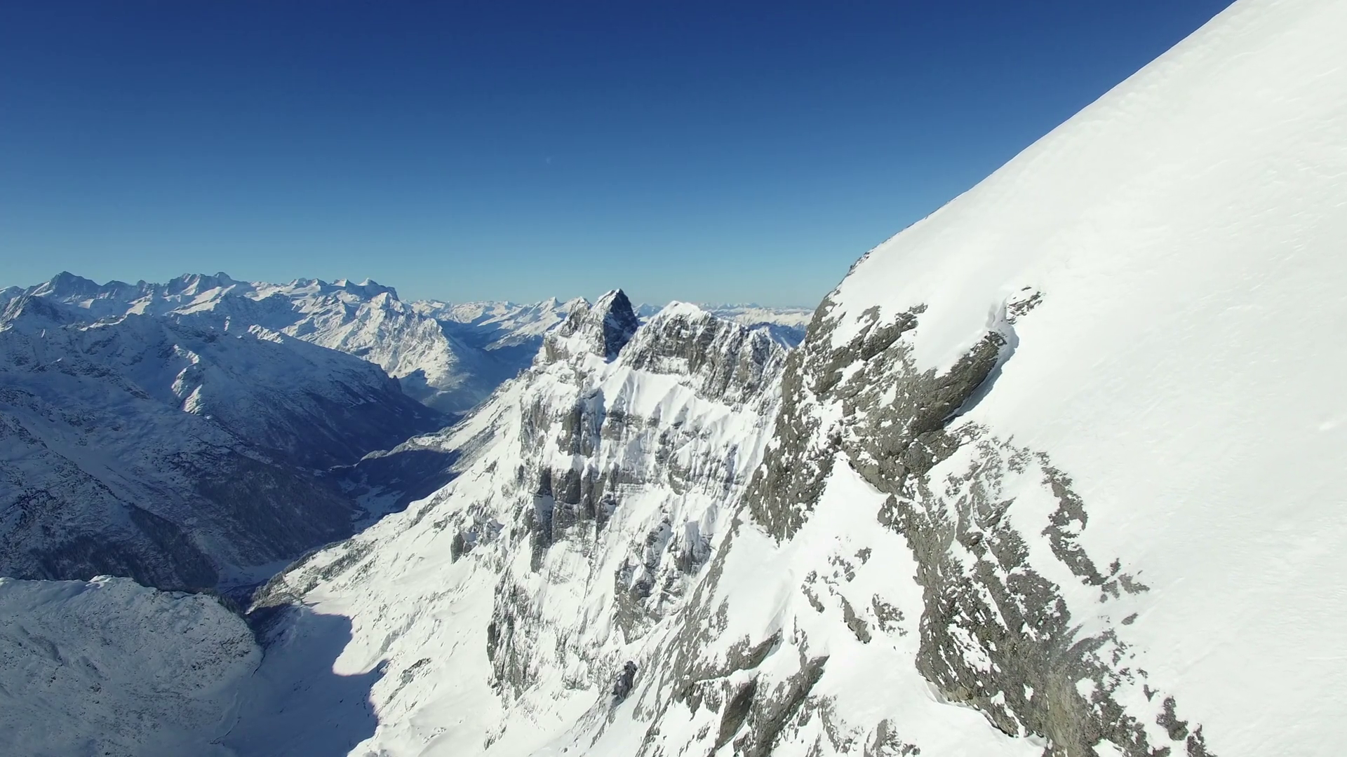 Winter Snow Mountain Landscape Background Stock Footage SBV-320415567 ...