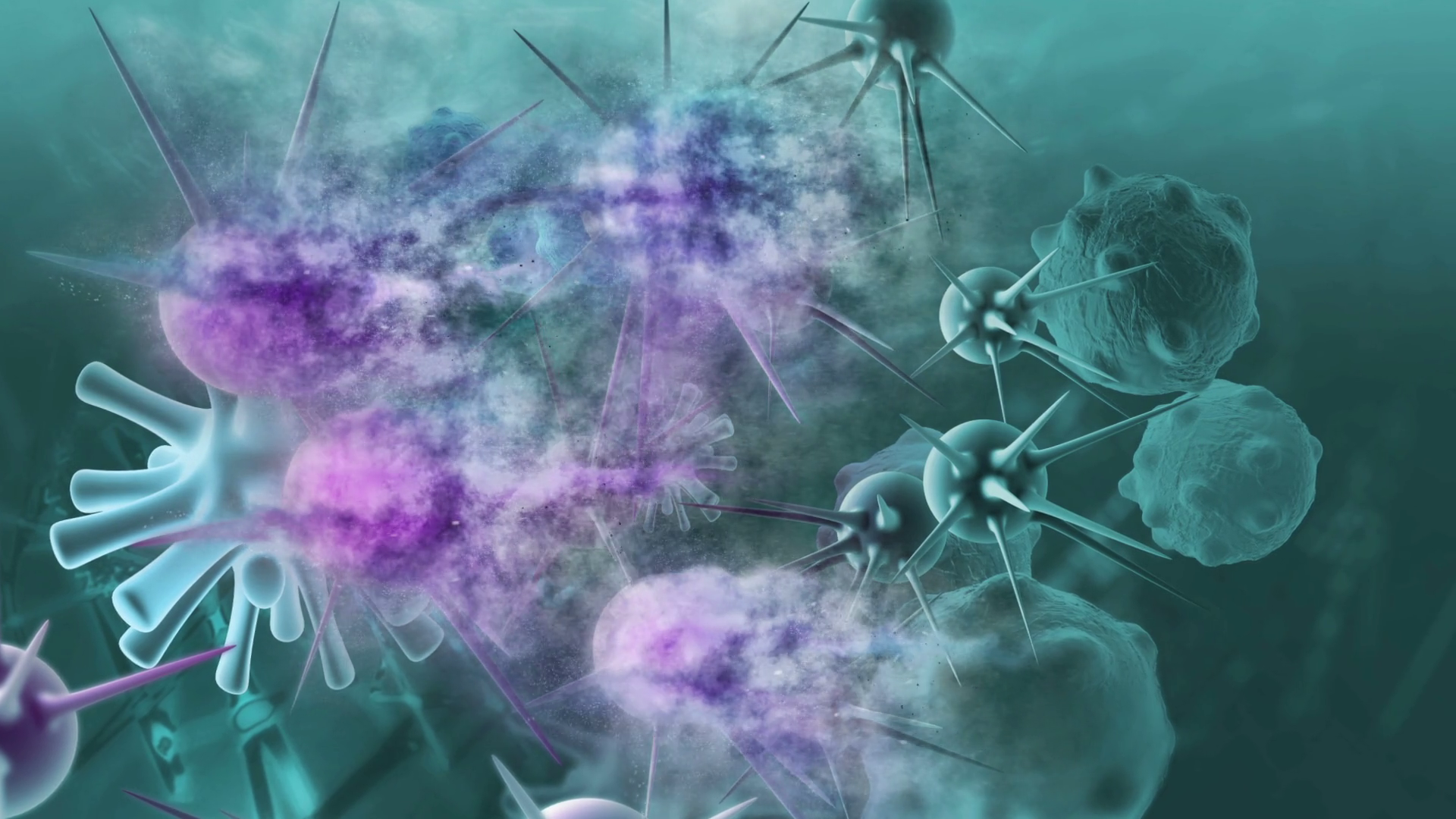 Animation Of Damaged Disintegrating Cancer Stock Motion Graphics SBV ...