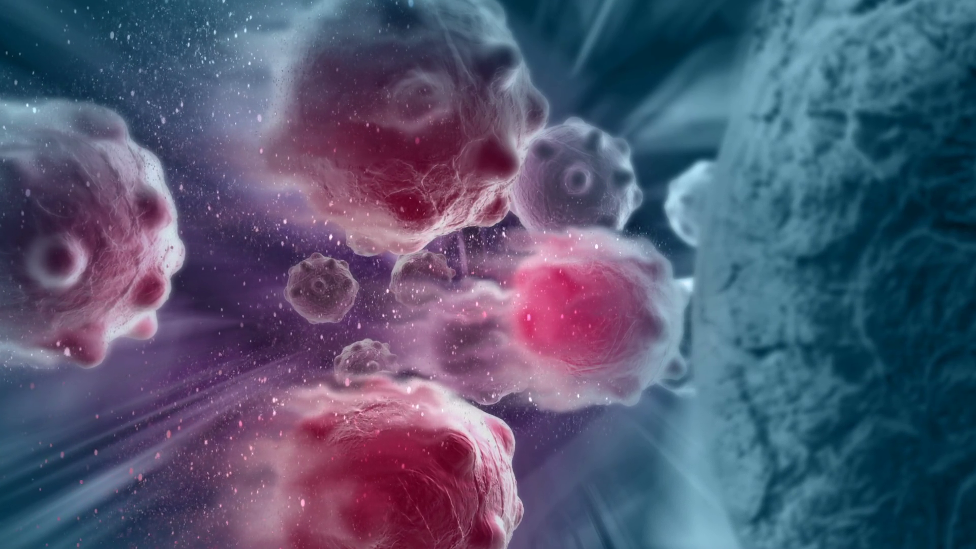 Animation Of Damaged Disintegrating Cancer Stock Motion Graphics SBV ...