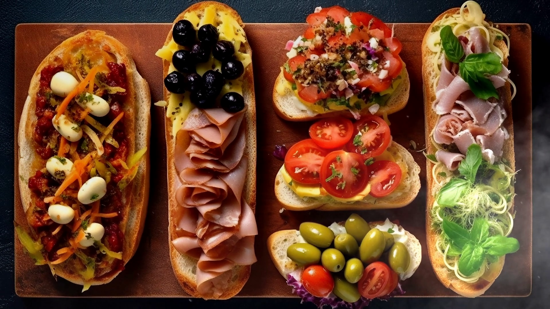 Animation - Assortment Of Various Toppings Stock Footage SBV-347618925 ...