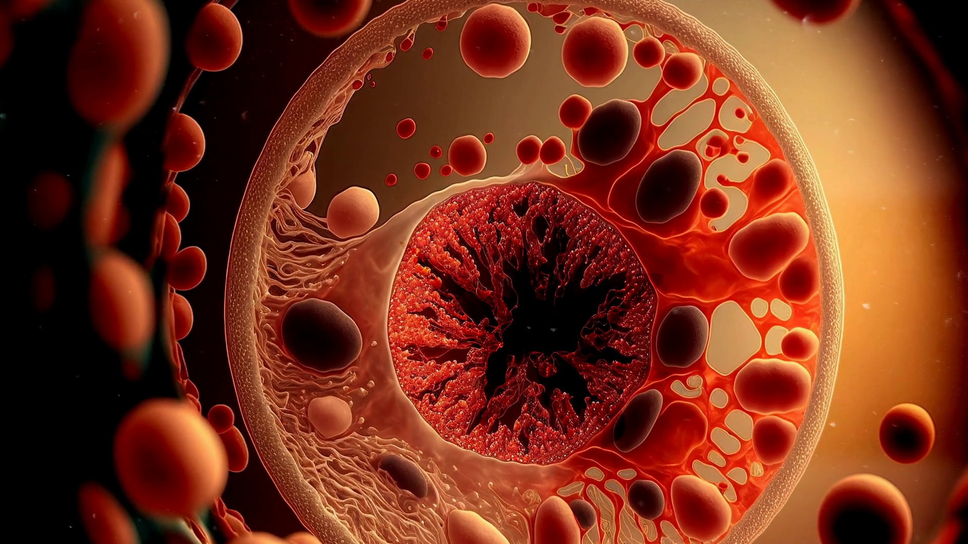 Animation Of Damaged Disintegrating Cancer Stock Motion Graphics SBV ...
