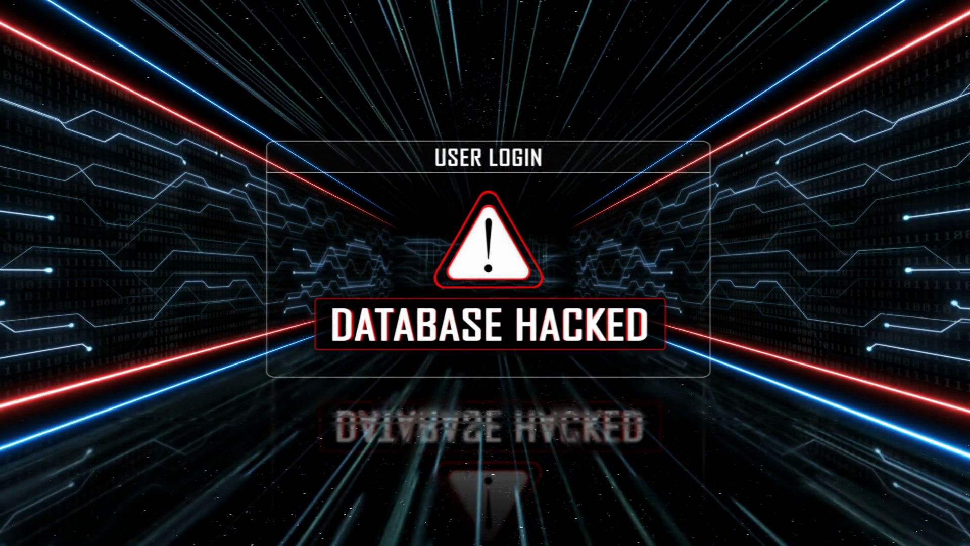 Database Hacked User Login Interface Tech Stock Motion Graphics SBV ...
