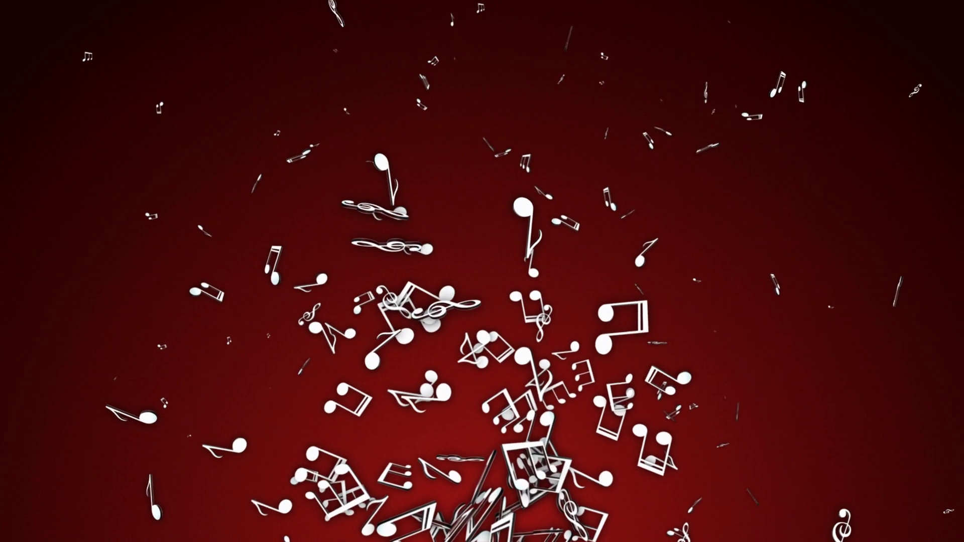 Flying Musical Notes Animation Rendering Stock Motion Graphics SBV ...