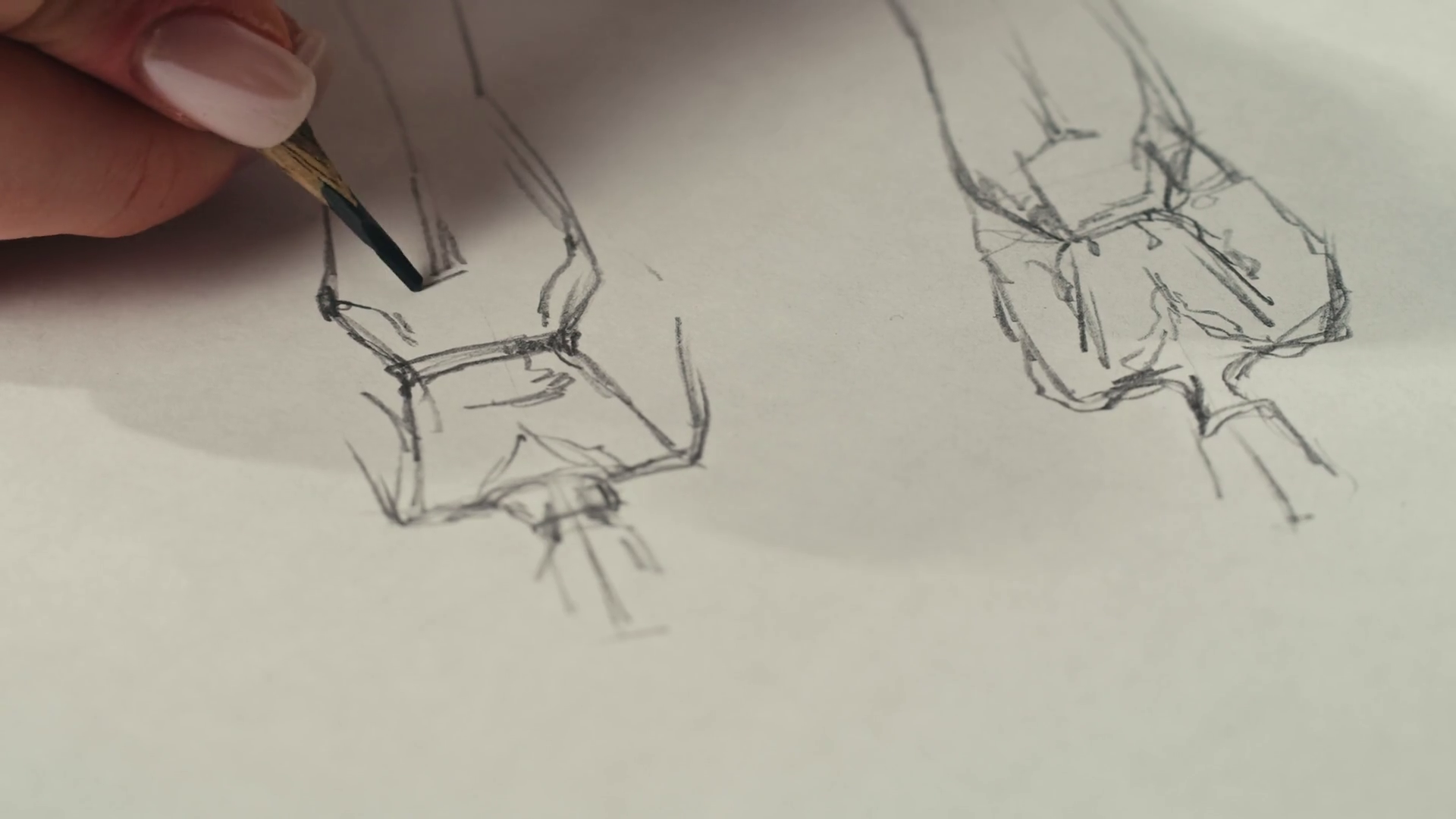Young Woman Designer Is Drawing Clothes Stock Footage SBV-349129896 ...