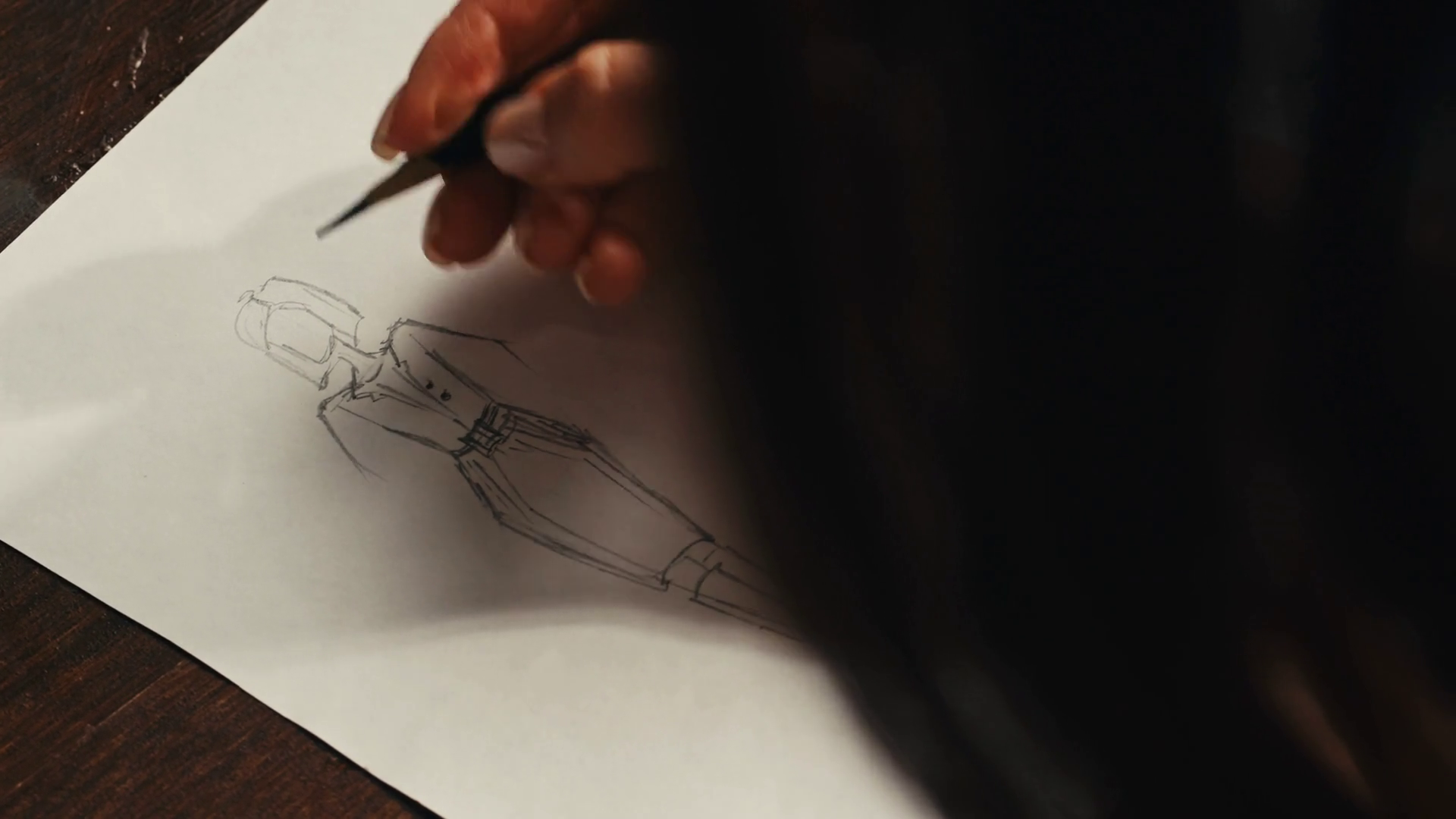 Young Woman Designer Is Drawing Clothes Stock Footage SBV-351727001 ...