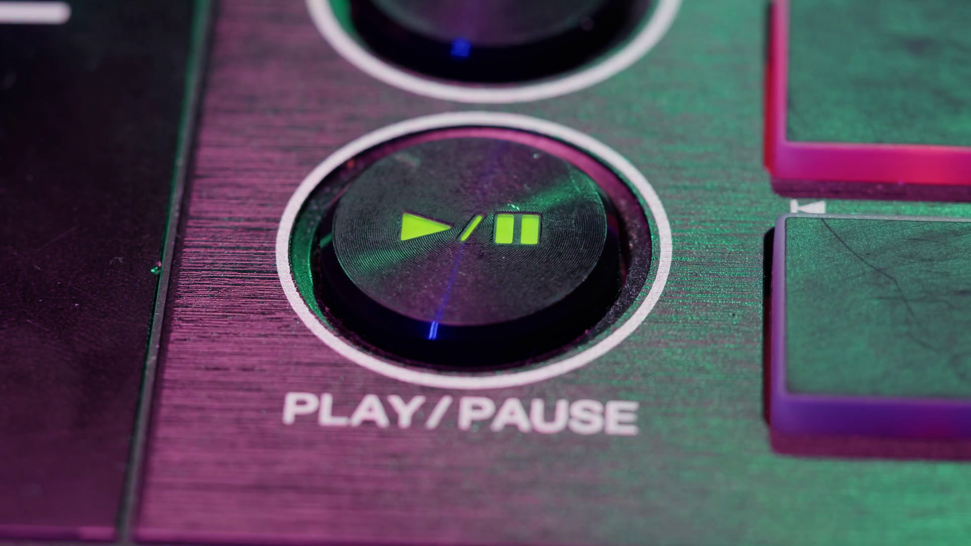 Close Up View Of Hand Pressing Play/pause Stock Footage SBV-349078457 ...