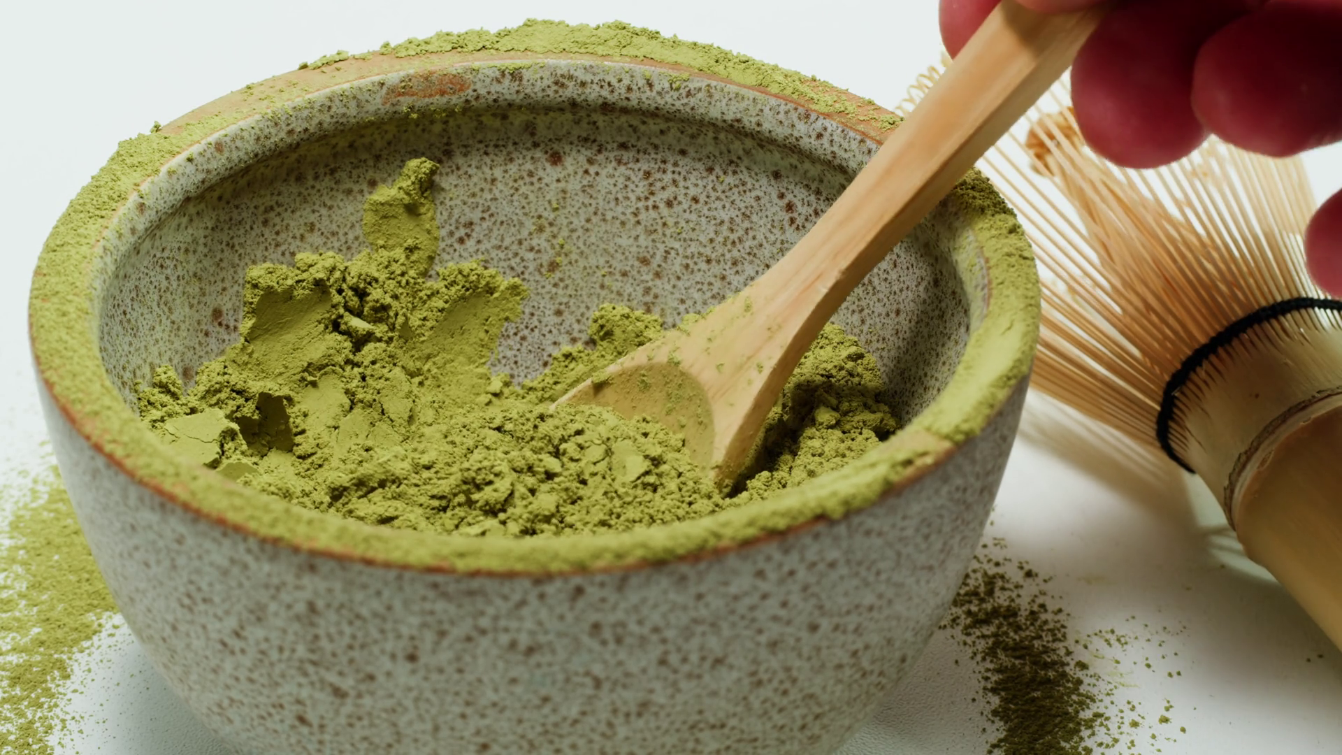 Matcha Green Tea Cooking Process Japanese Stock Footage SBV-352152537 ...