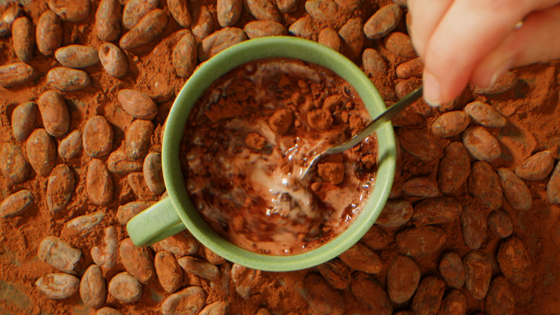 Making Cocoa Cacao Hot Chocolate With Stock Footage SBV-352433631 ...