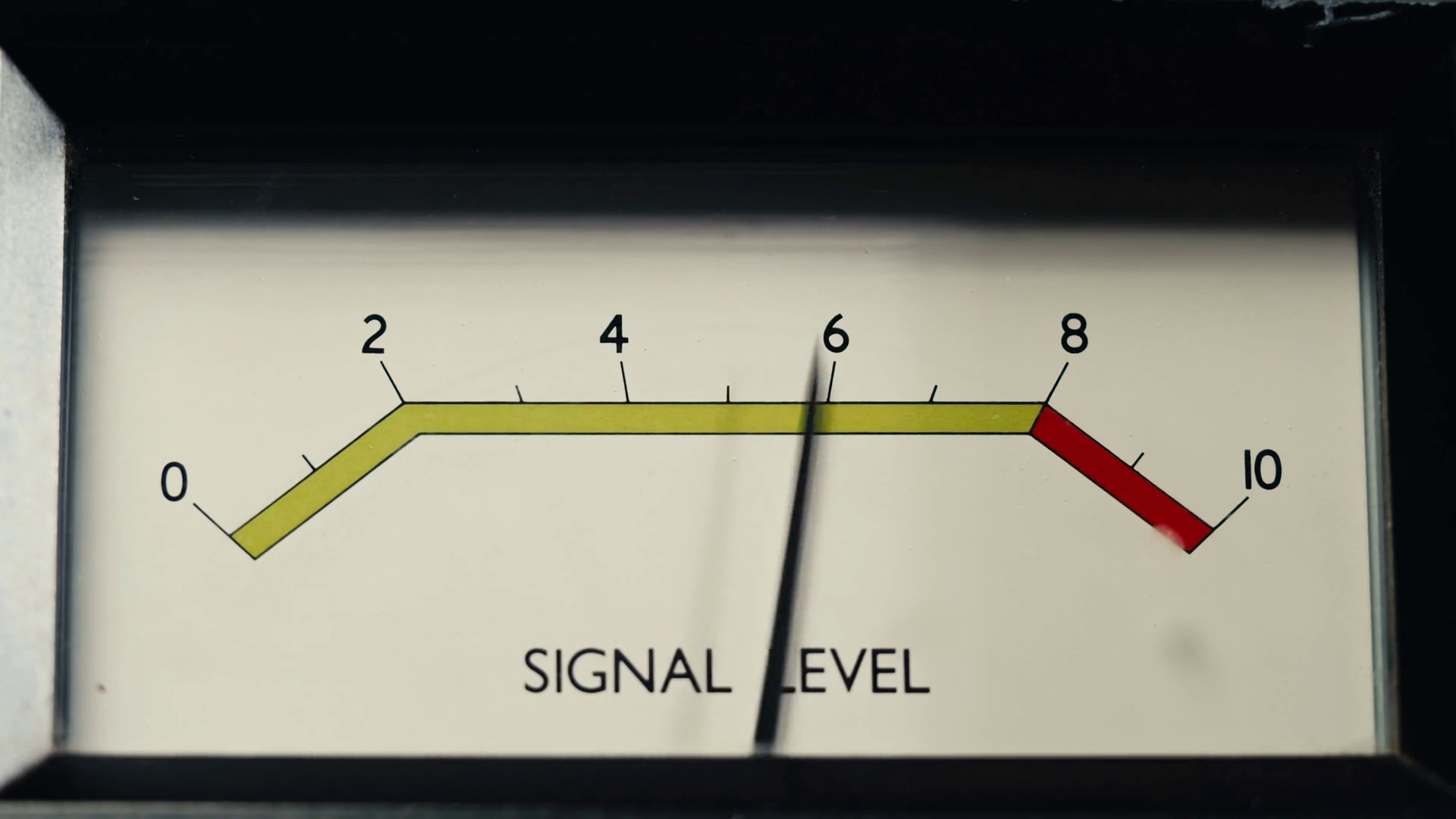 Dial Indicator Of Audio Signal Level Stock Footage SBV-352575488 ...