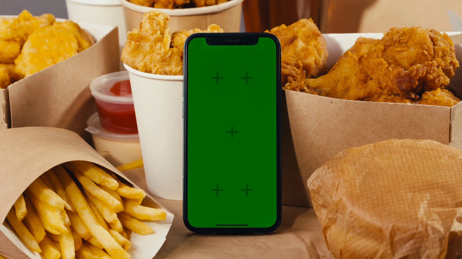 Fast Food Delivery Phone Application With Stock Footage SBV-348370417 ...