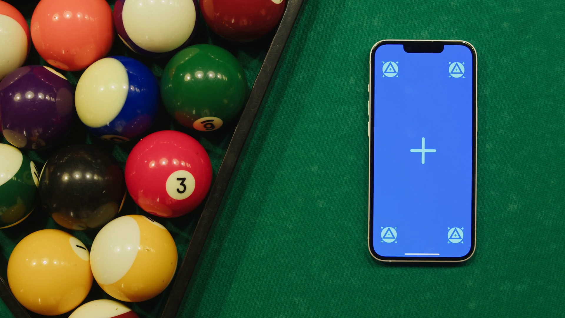 Chroma Key Phone On Green Pool Billiard Stock Footage SBV-348738221 ...